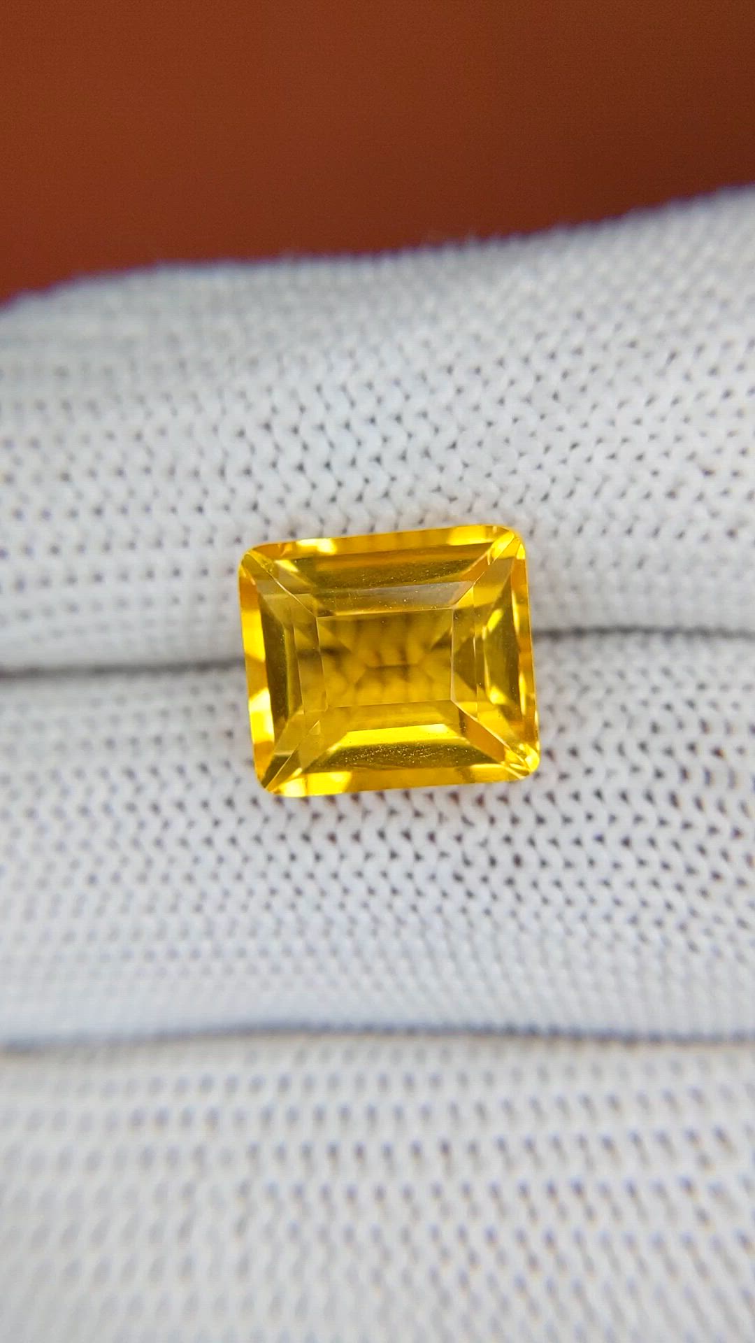 6.08 Ct. Yellow Citrine from Brazil Size Video