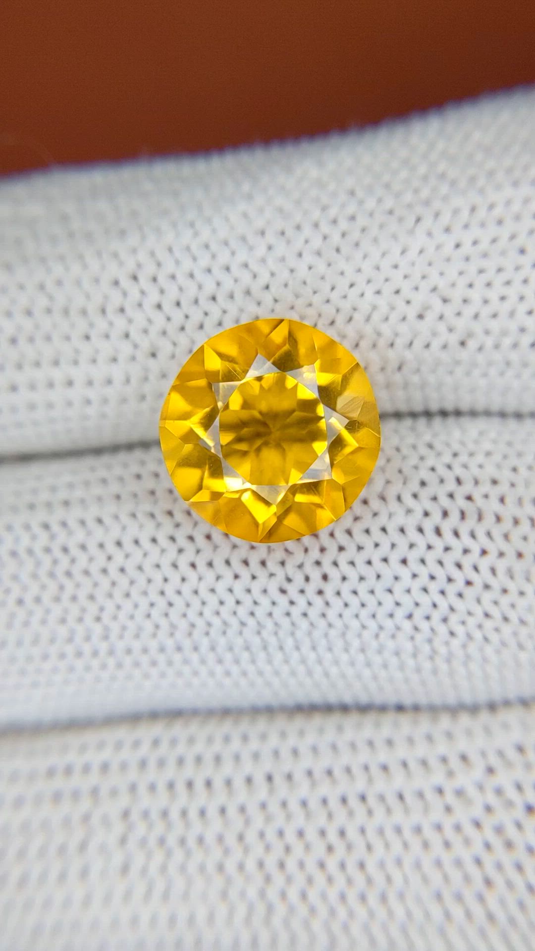5.95 Ct. Yellow Citrine from Brazil Size Video
