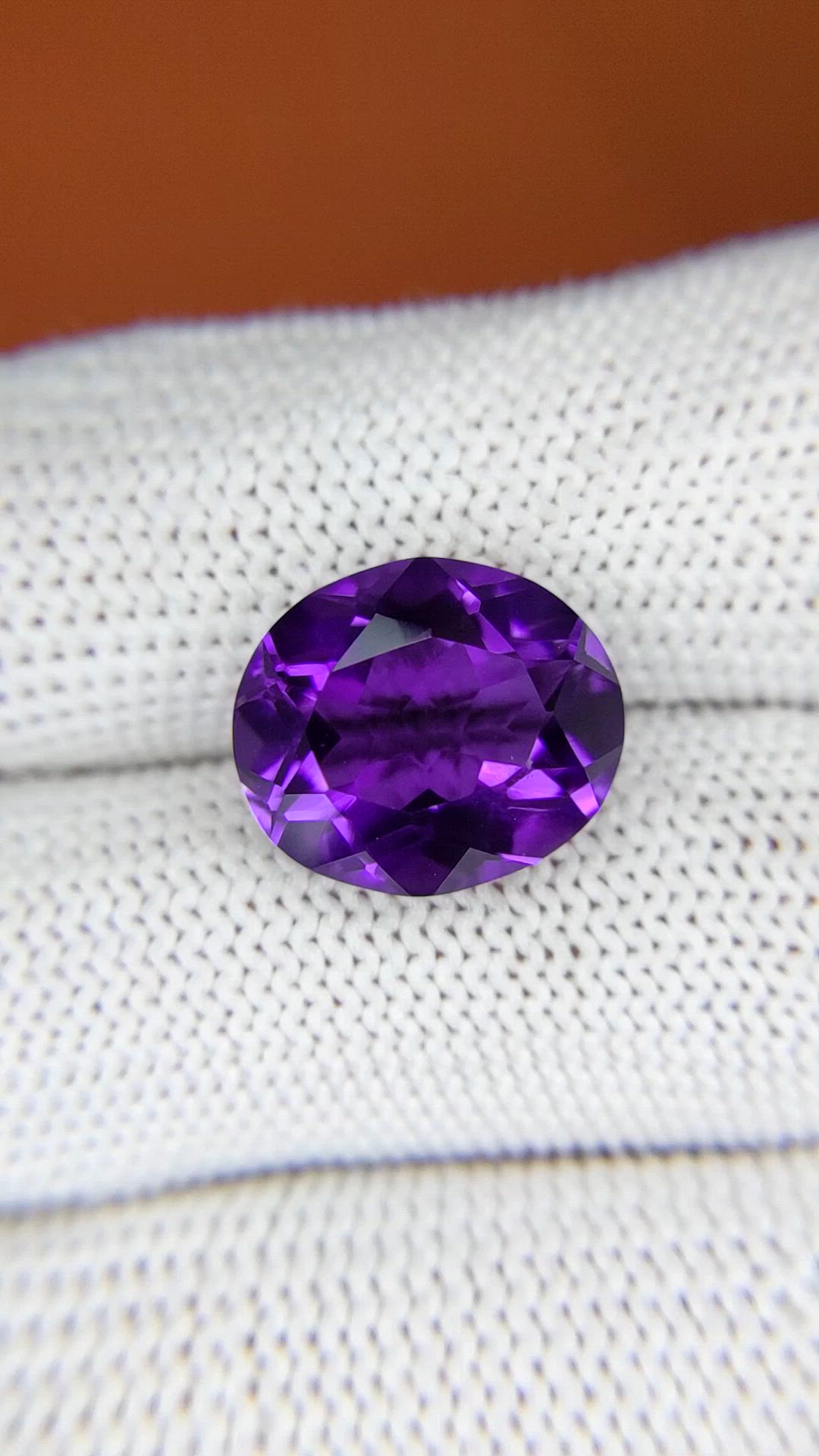 7.28 Ct. Purple Amethyst from Brazil Size Video