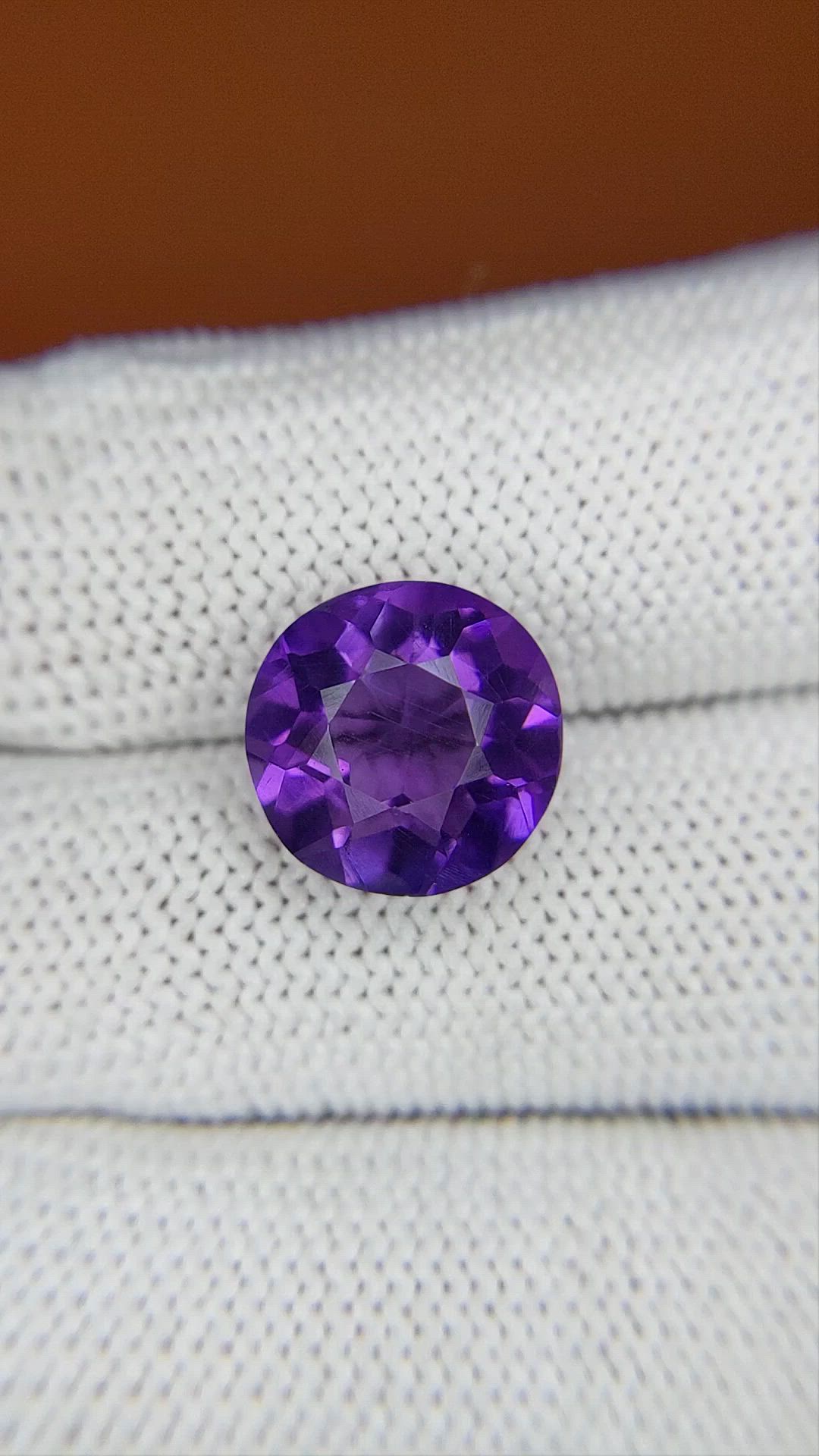 5.64 Ct. Purple Amethyst from Brazil Size Video