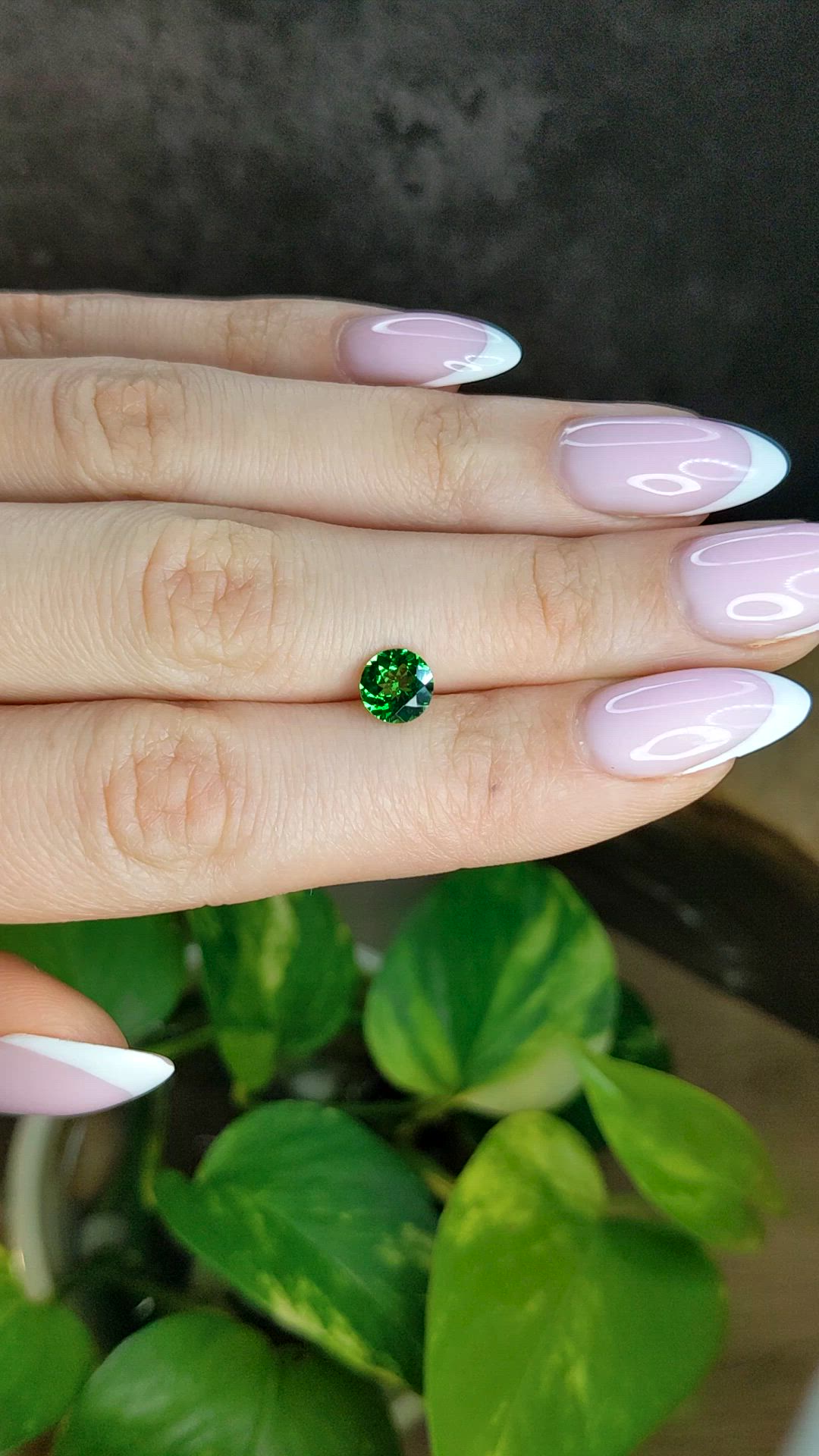 1.07 Ct. Tsavorite Garnet from Tanzania Size Video