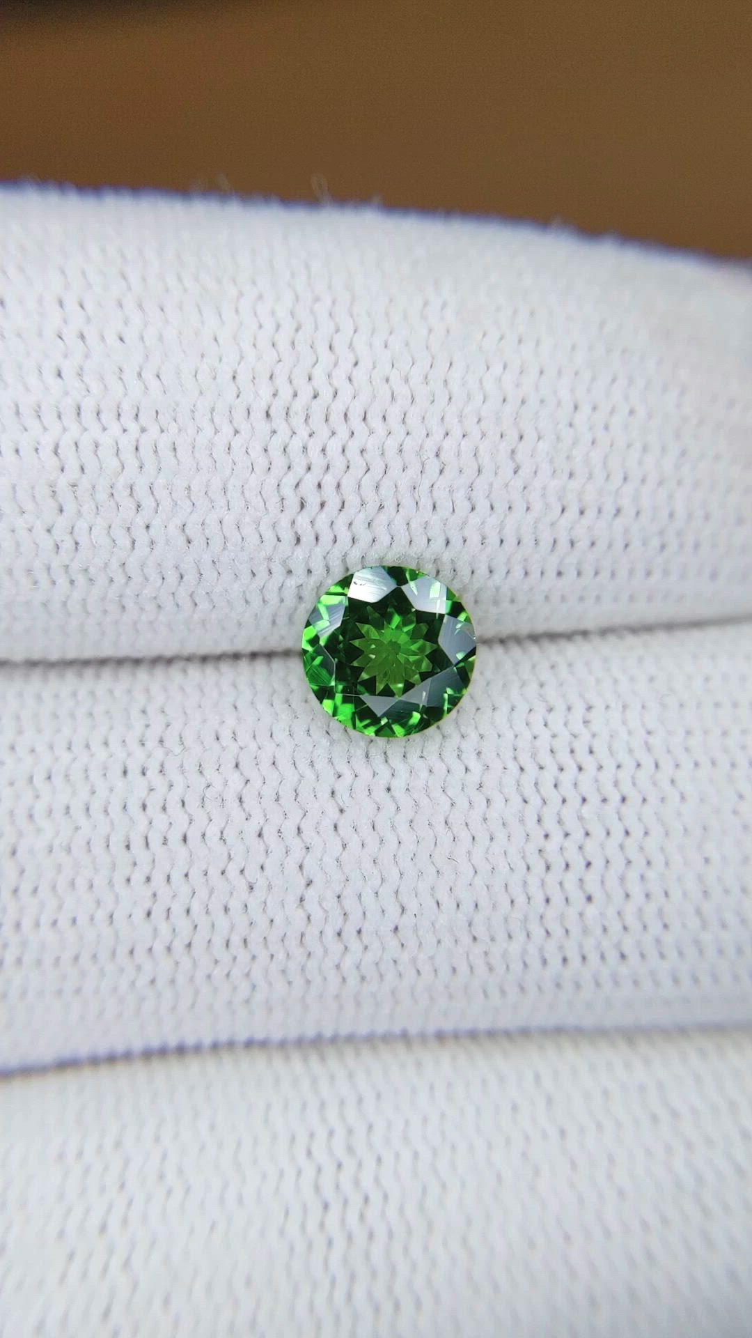 1.07 Ct. Tsavorite Garnet from Tanzania Size Video