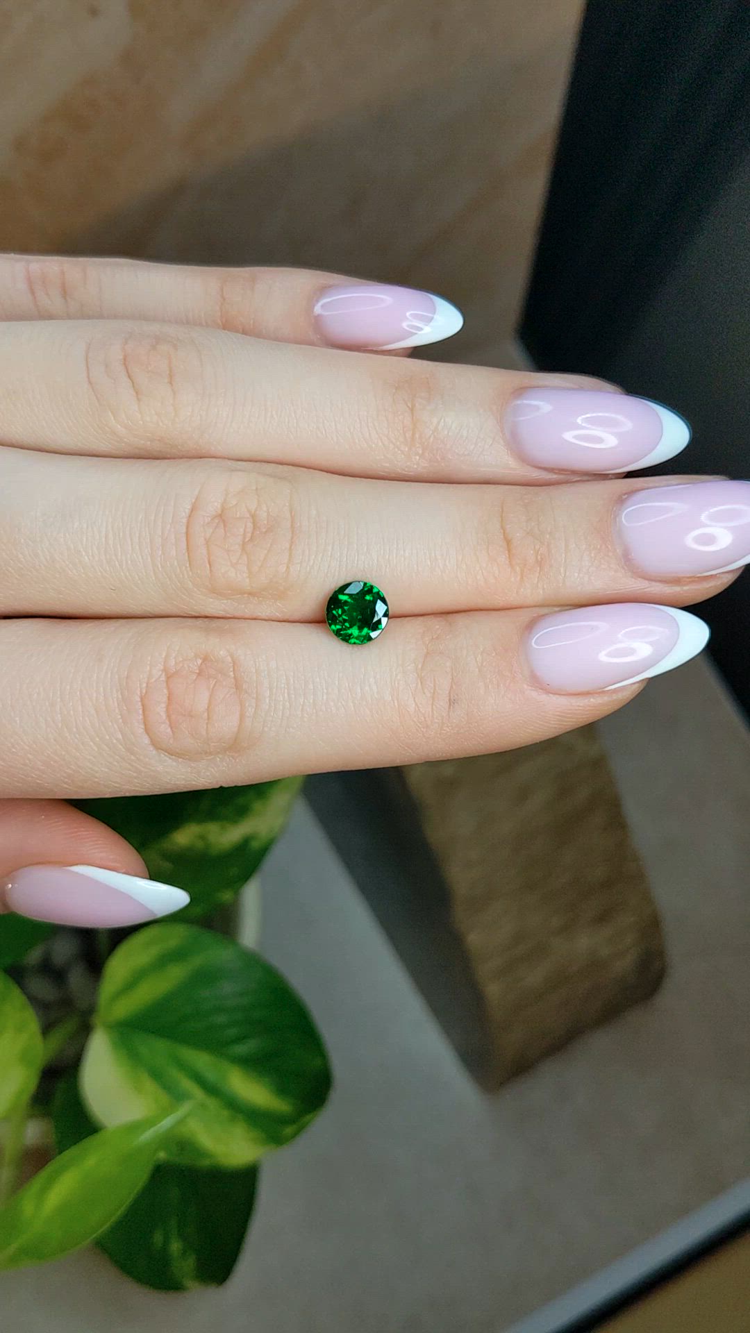 1.48 Ct. Tsavorite Garnet from Tanzania Size Video