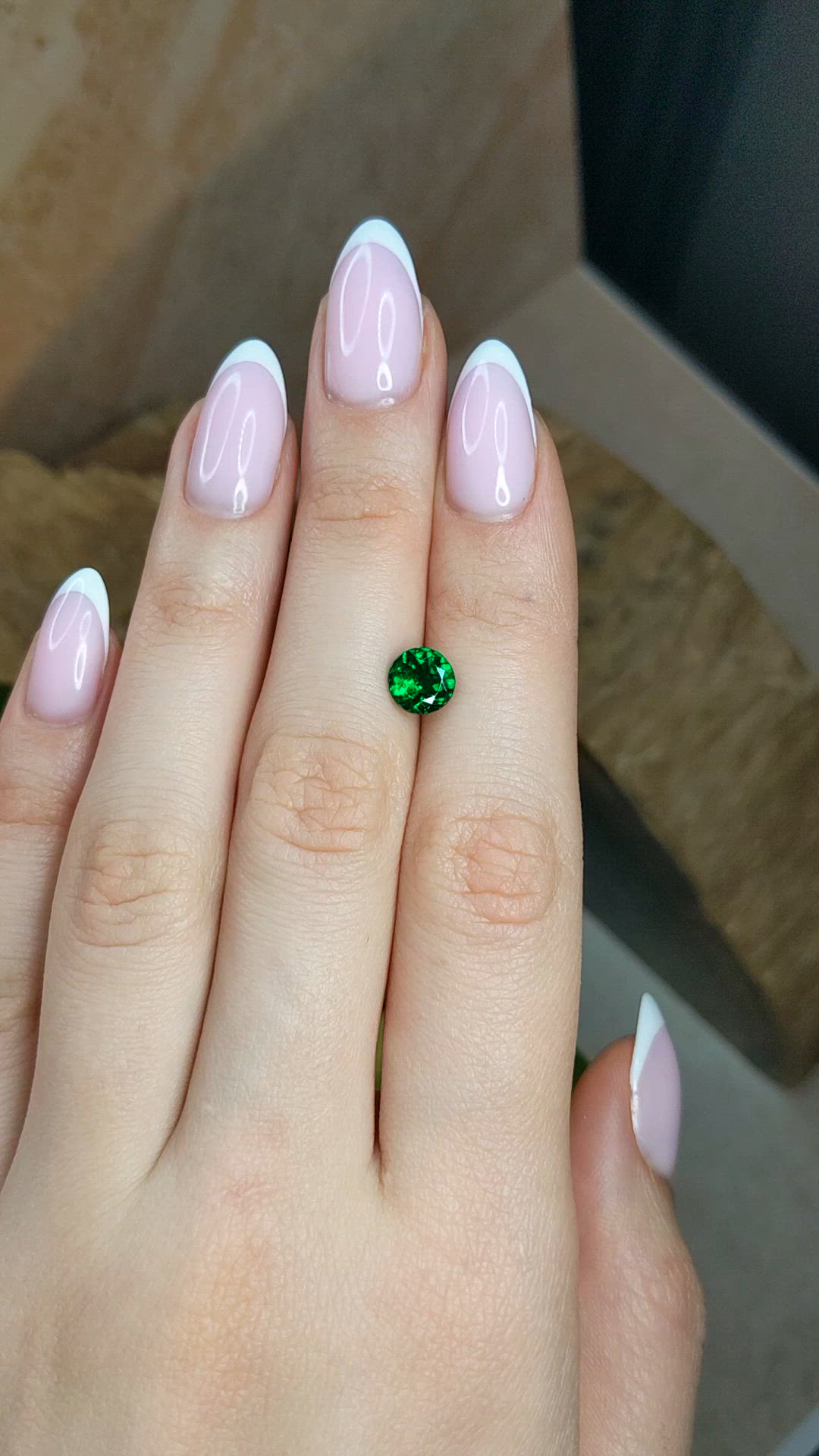 1.48 Ct. Tsavorite Garnet from Tanzania Size Video