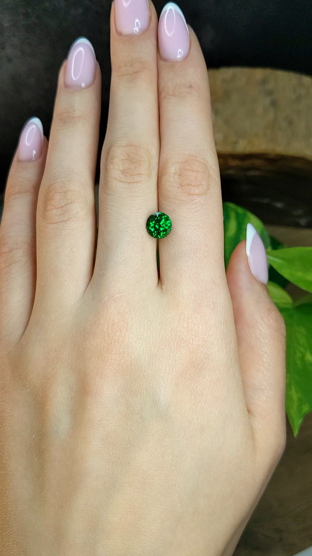 2.23 Ct. Tsavorite Garnet from Tanzania Size Video