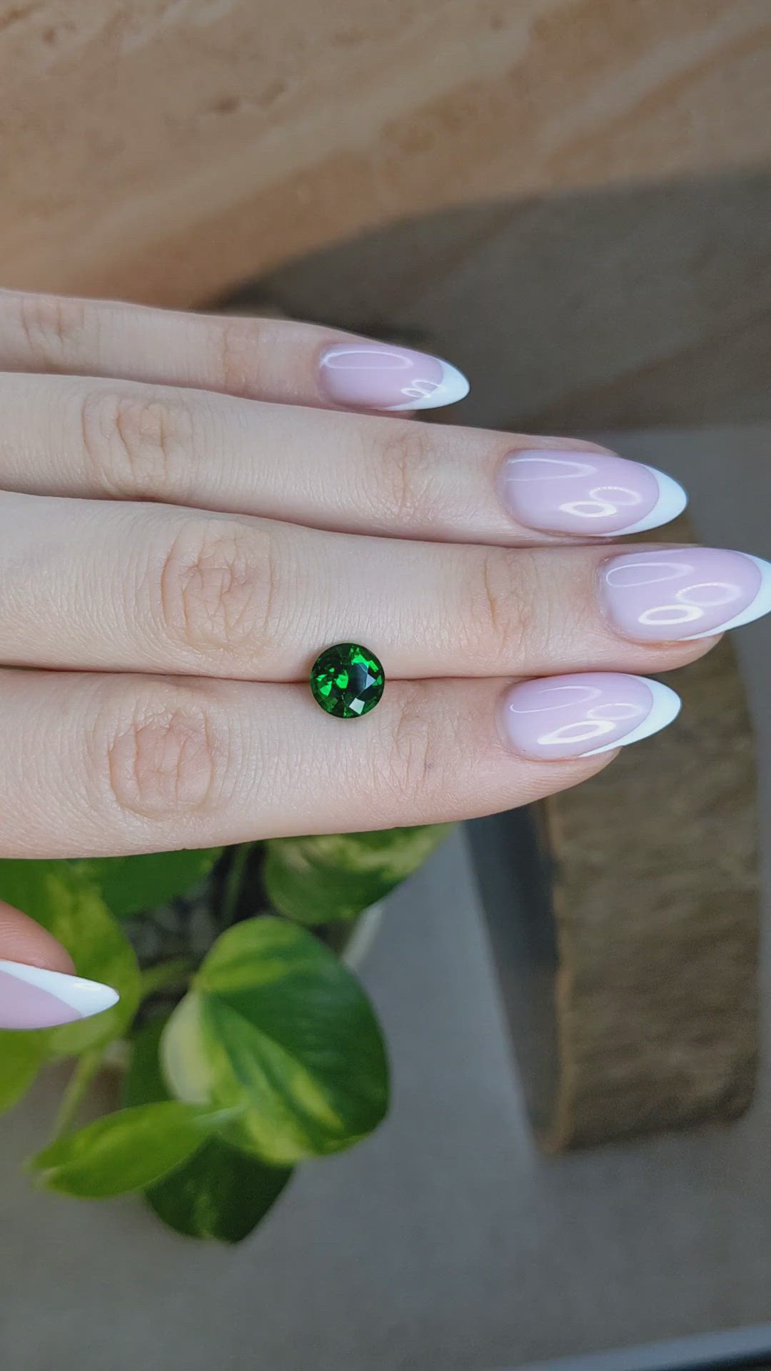 2.52 Ct. Tsavorite Garnet from Tanzania Size Video