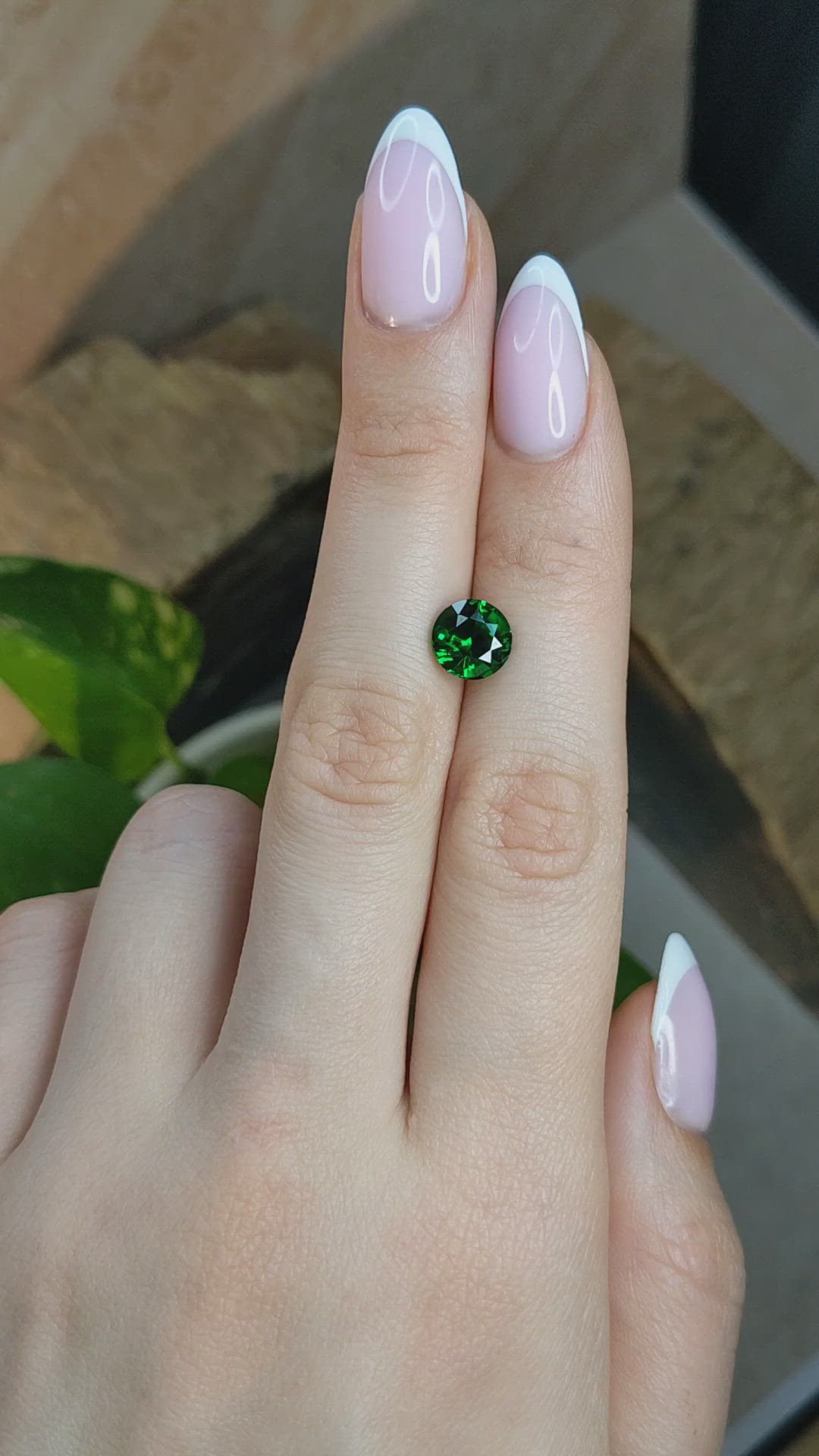 2.52 Ct. Tsavorite Garnet from Tanzania Size Video