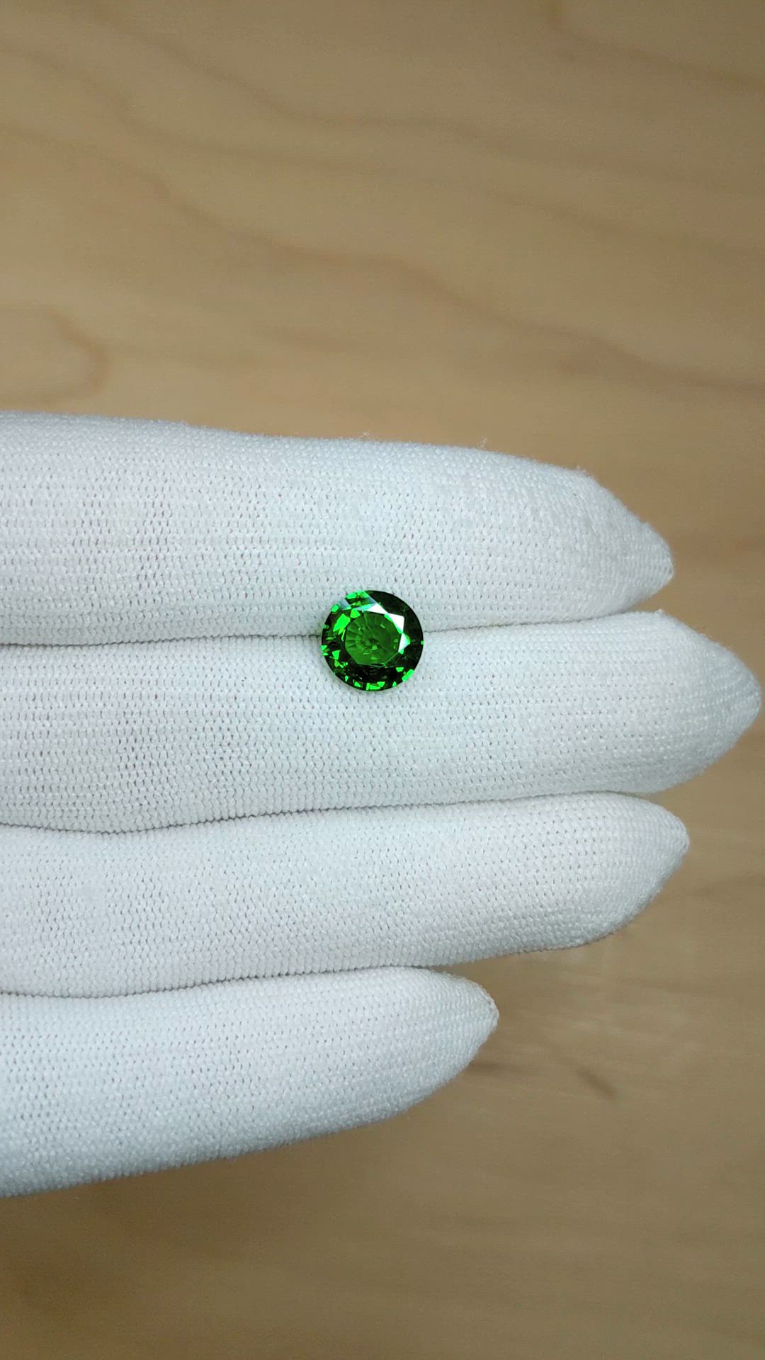 2.66 Ct. Tsavorite Garnet from Tanzania Size Video