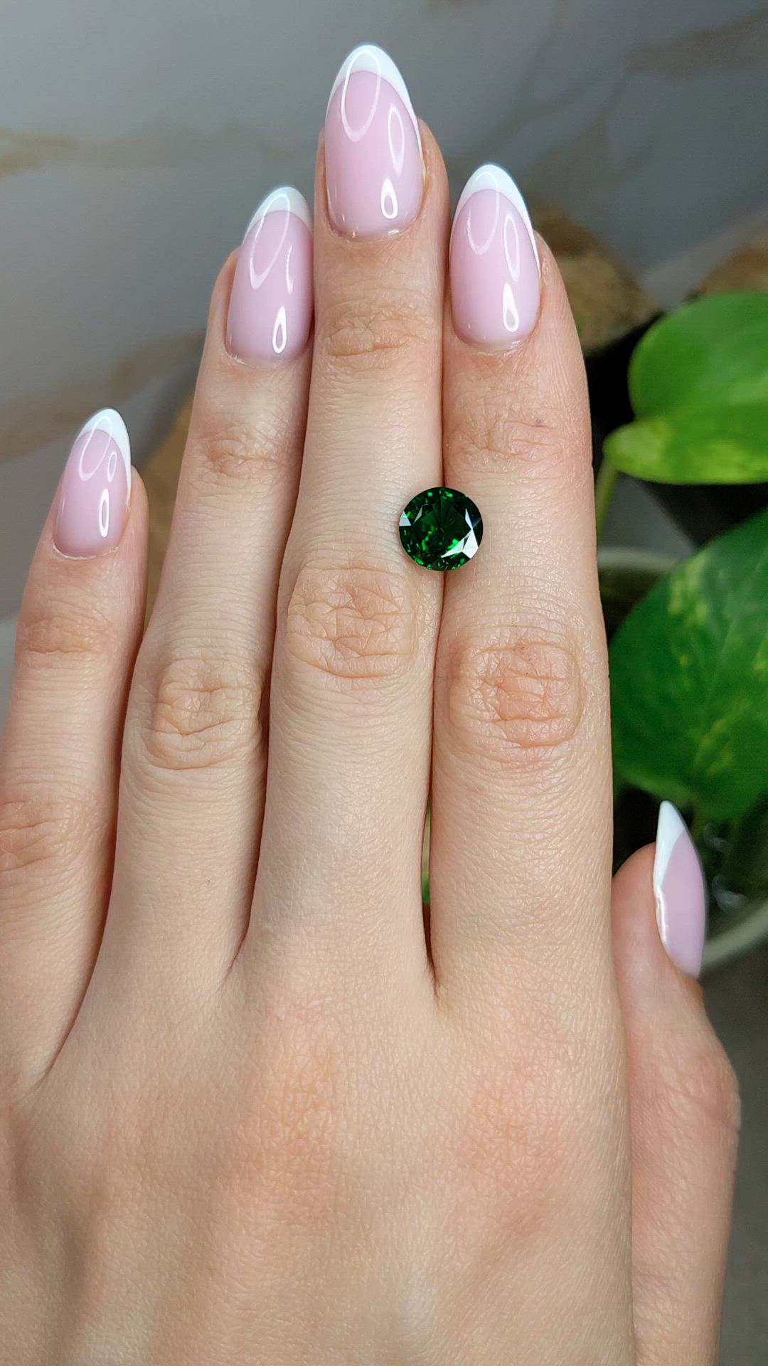 2.66 Ct. Tsavorite Garnet from Tanzania Size Video