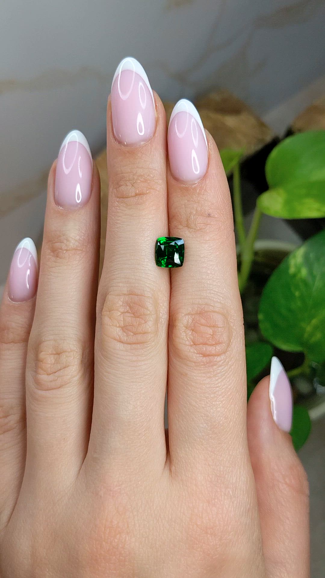 2.15 Ct. Tsavorite Garnet from Tanzania Size Video