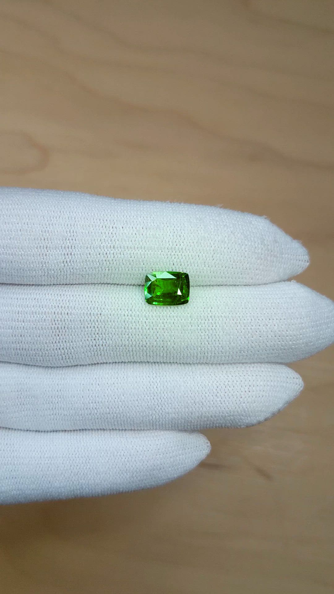 2.18 Ct. Tsavorite Garnet from Tanzania Size Video