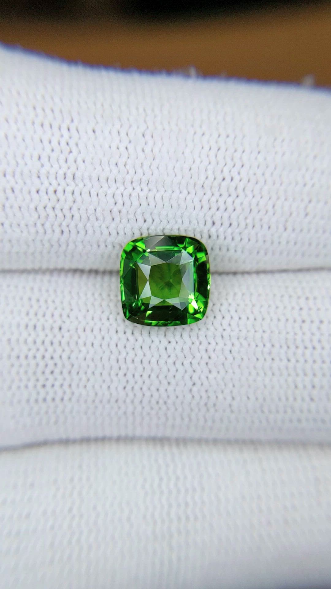 2.77 Ct. Tsavorite Garnet from Tanzania Size Video