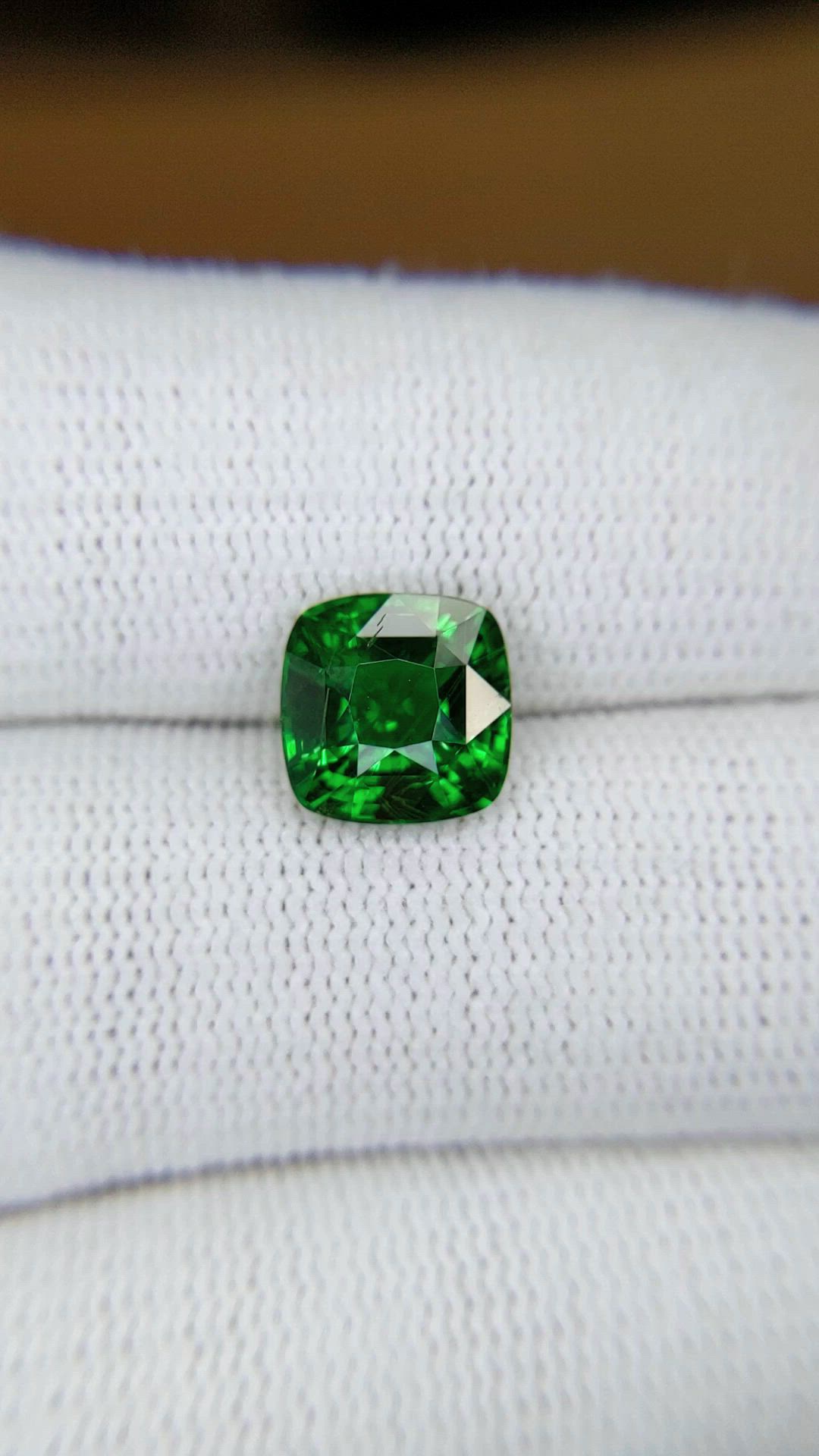 3.12 Ct. Tsavorite Garnet from Tanzania Size Video
