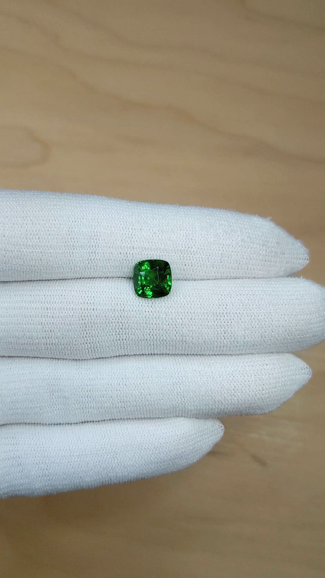 3.12 Ct. Tsavorite Garnet from Tanzania Size Video