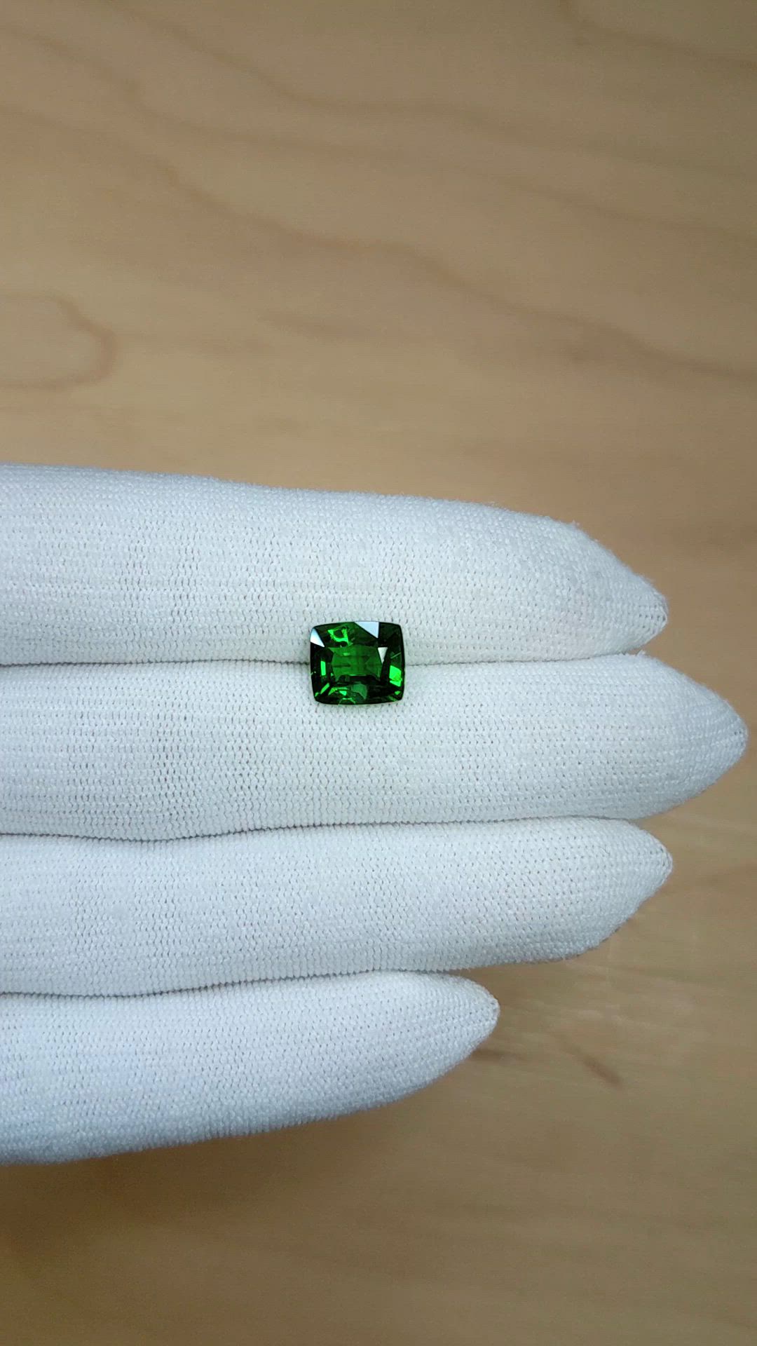 3.57 Ct. Tsavorite Garnet from Tanzania Size Video