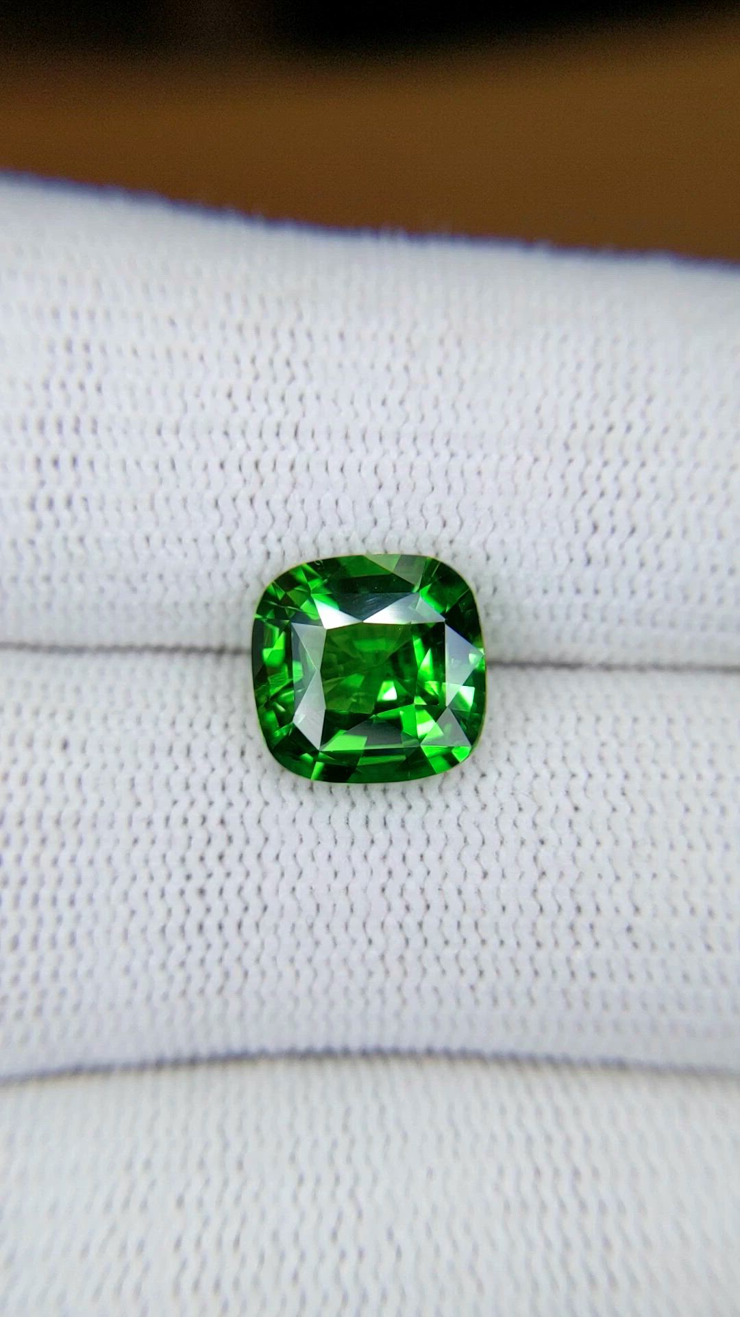 3.59 Ct. Tsavorite Garnet from Tanzania Size Video