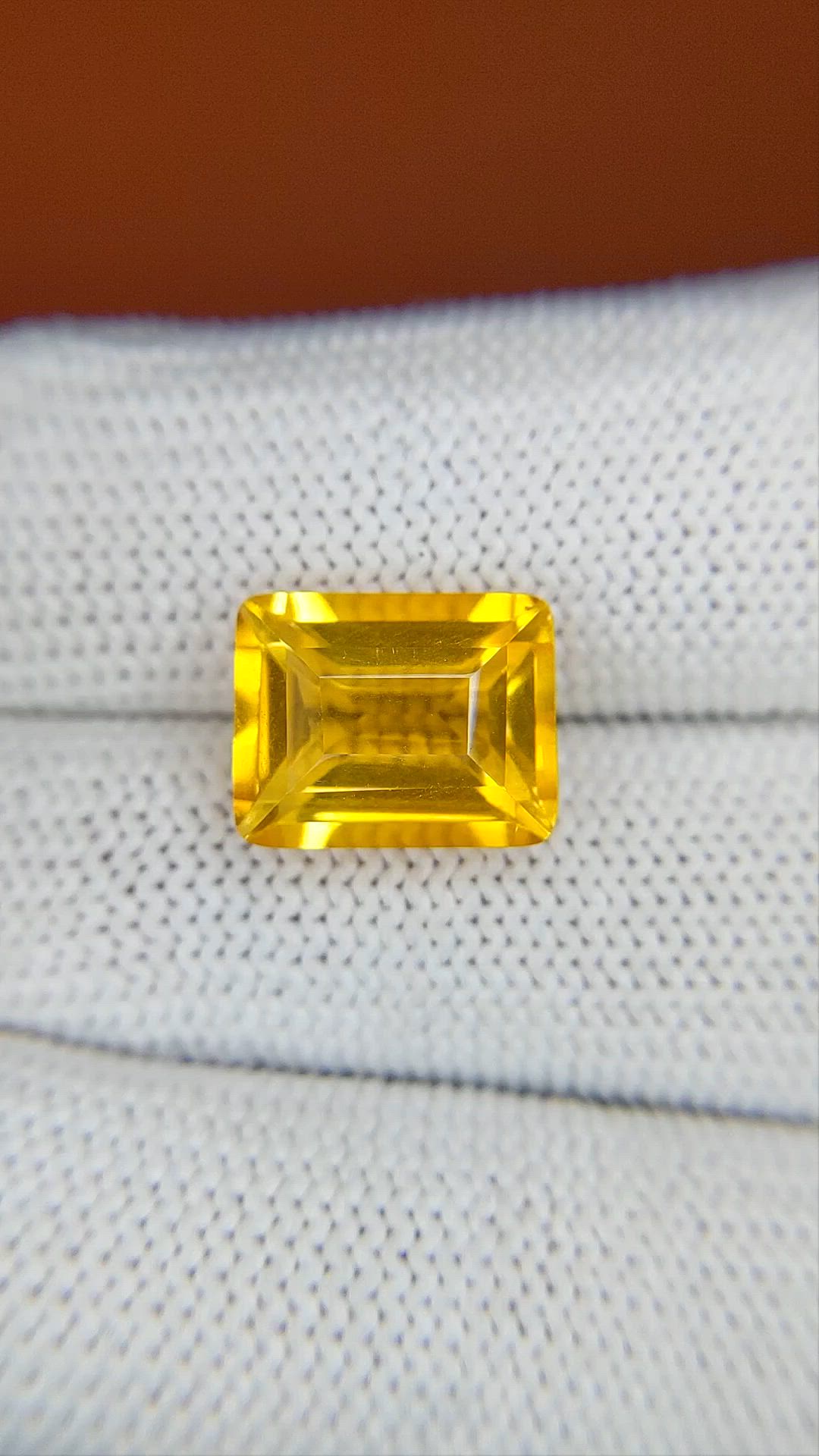 5.73 Ct. Yellow Citrine from Brazil Size Video