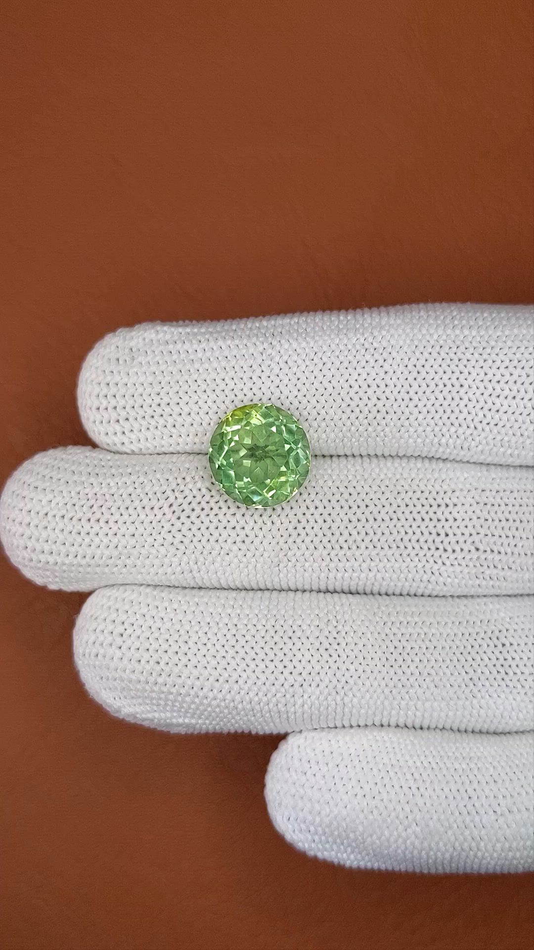 5.96 Ct. Green Prasiolite from Brazil Size Video