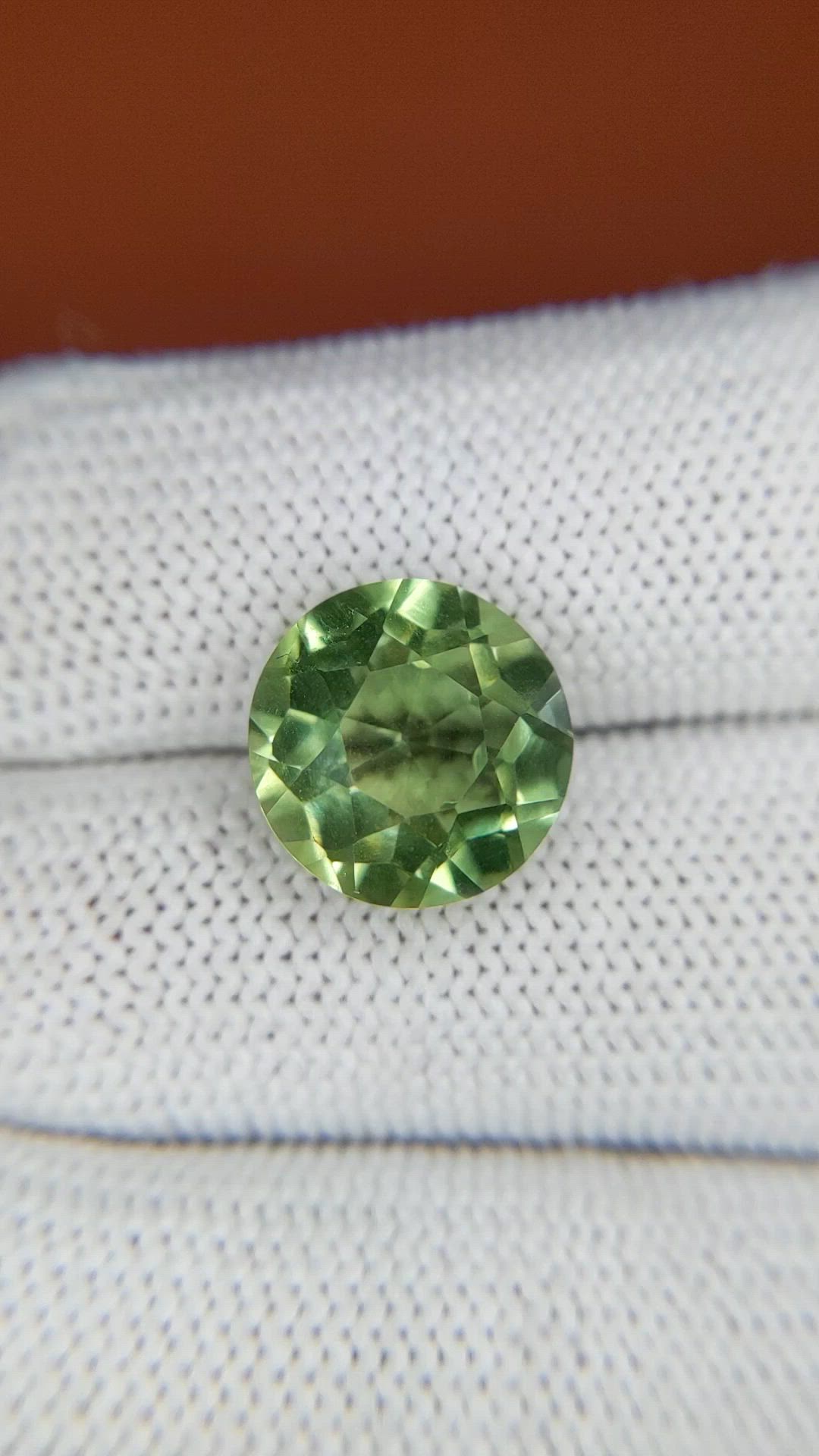 5.96 Ct. Green Prasiolite from Brazil Size Video
