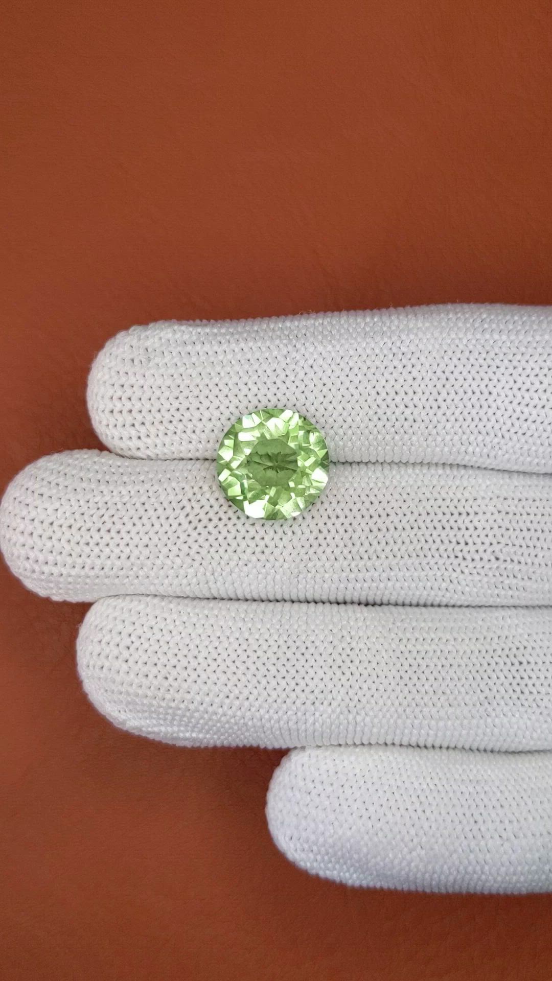 5.96 Ct. Green Prasiolite from Brazil Size Video
