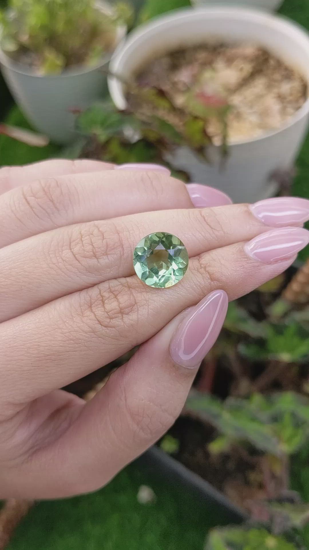 6.47 Ct. Green Prasiolite from Brazil Size Video