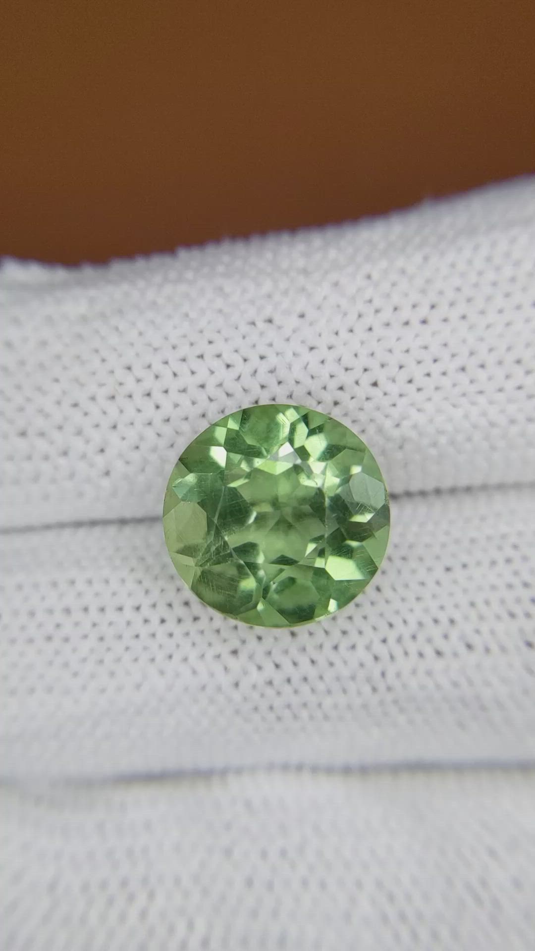 6.47 Ct. Green Prasiolite from Brazil Size Video