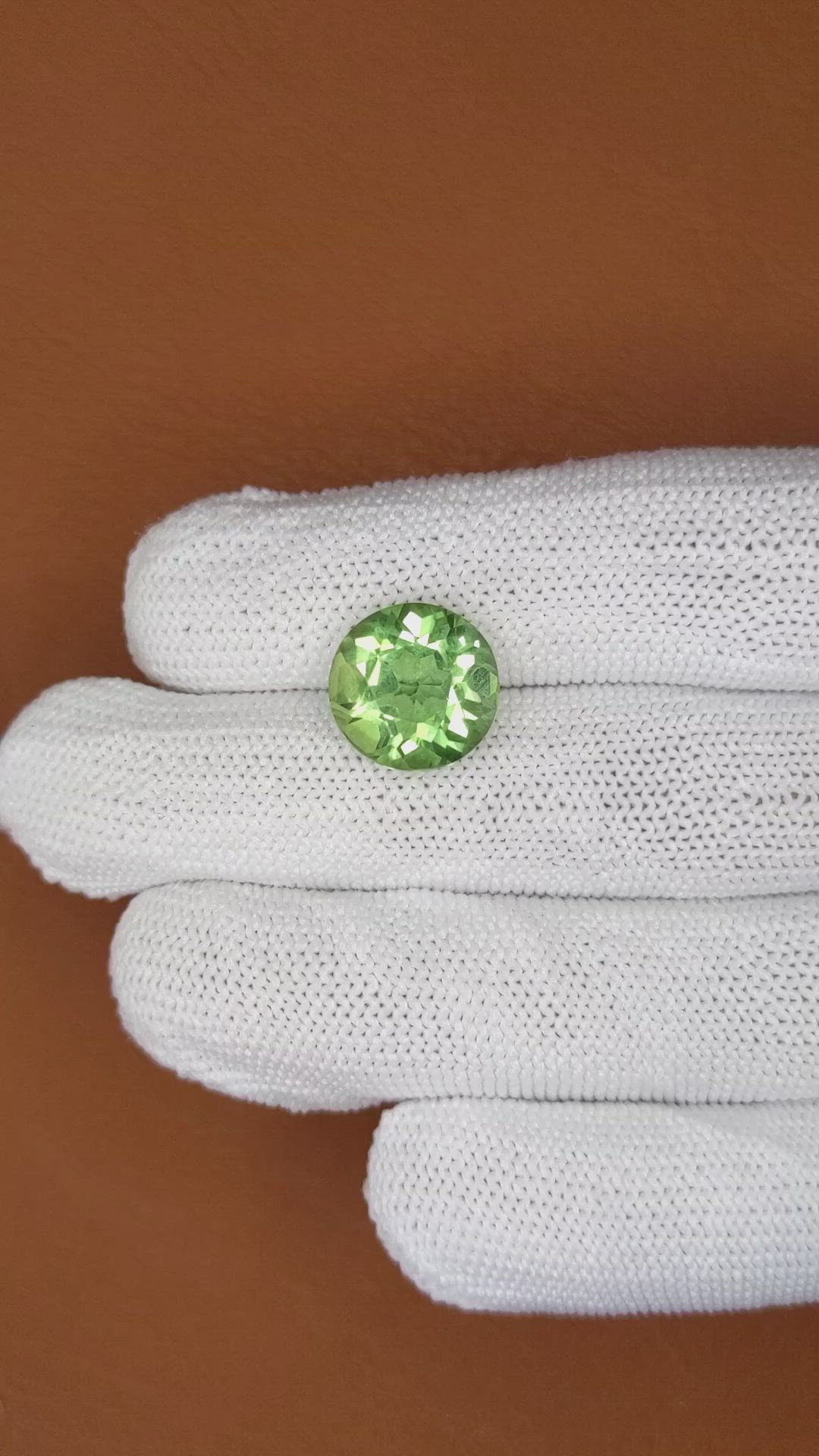 6.47 Ct. Green Prasiolite from Brazil Size Video