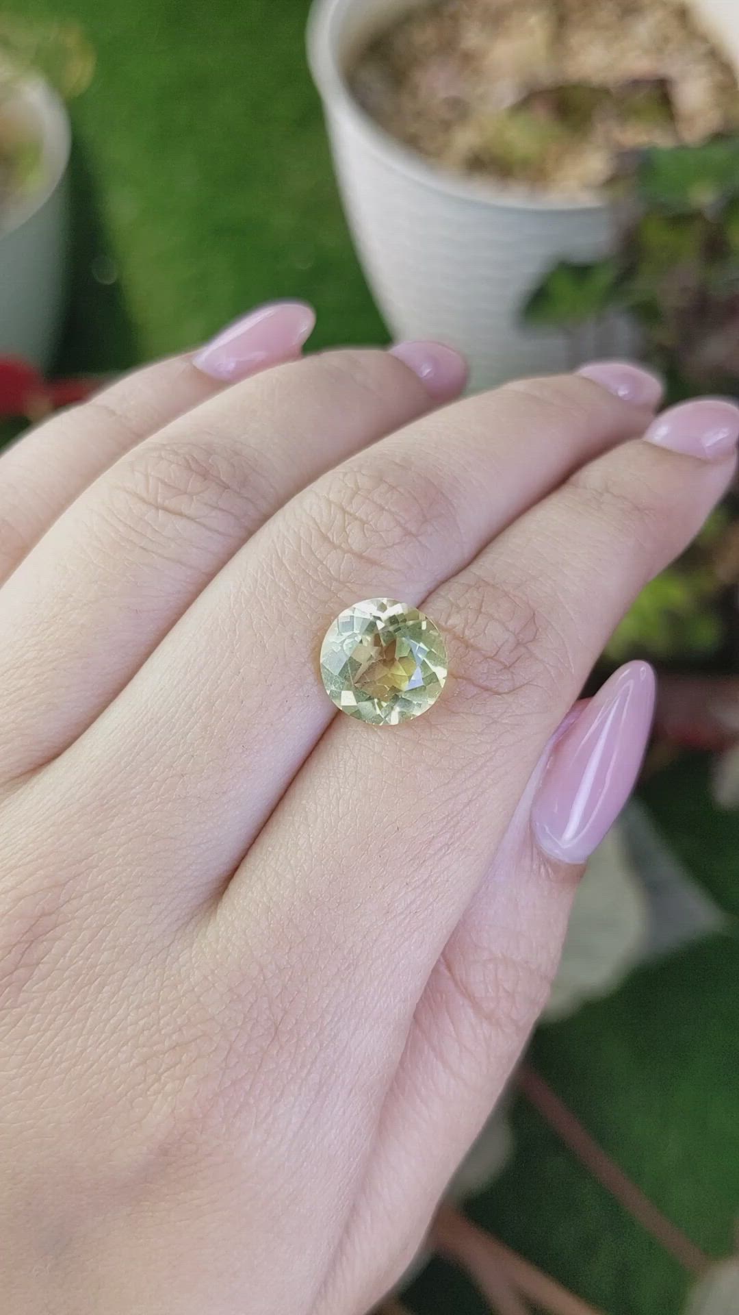 4.31 Ct. Lemon Quartz from Brazil Size Video