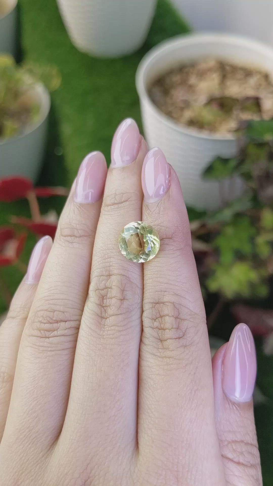 4.31 Ct. Lemon Quartz from Brazil Size Video