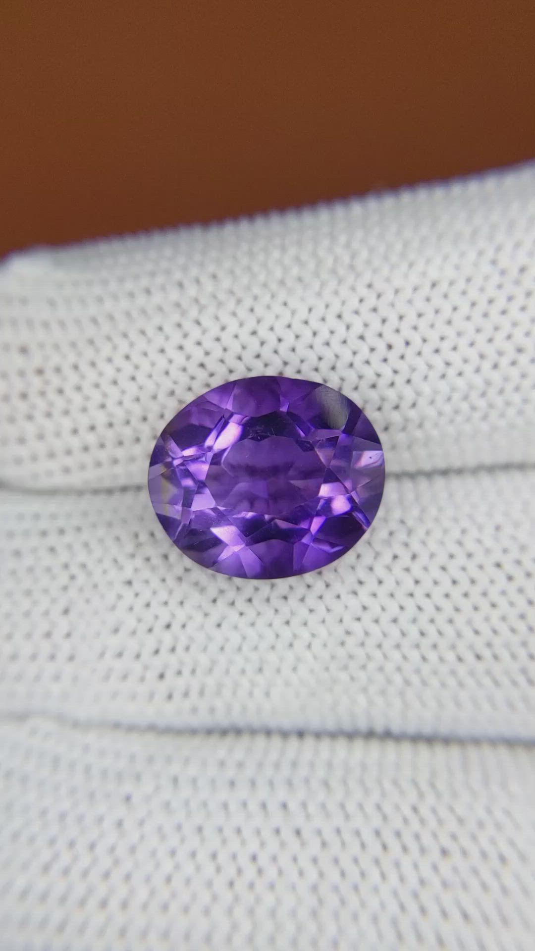 6.27 Ct. Purple Amethyst from Ceylon (Sri Lanka) Size Video