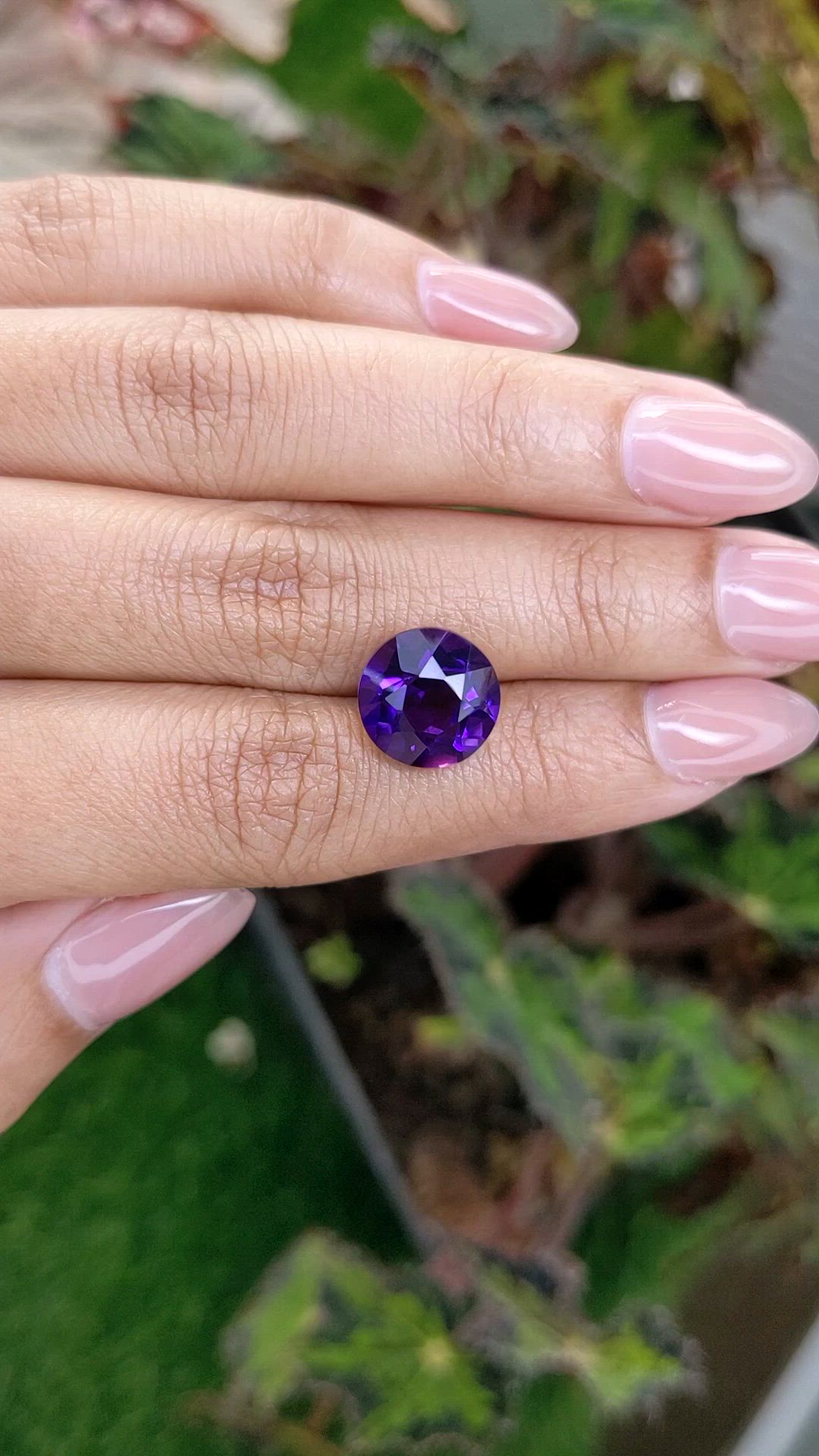 5.56 Ct. Purple Amethyst from Ceylon (Sri Lanka) Size Video