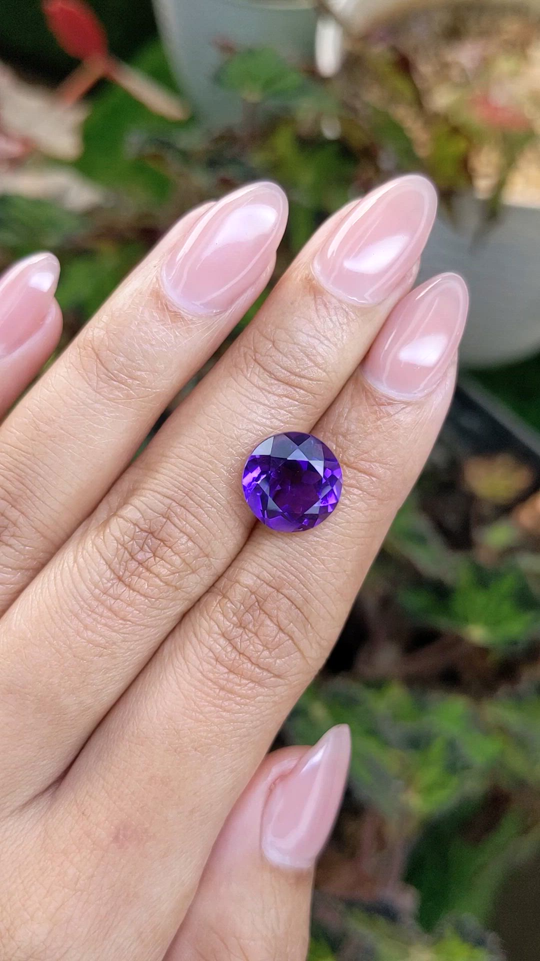 5.36 Ct. Purple Amethyst from Ceylon (Sri Lanka) Size Video