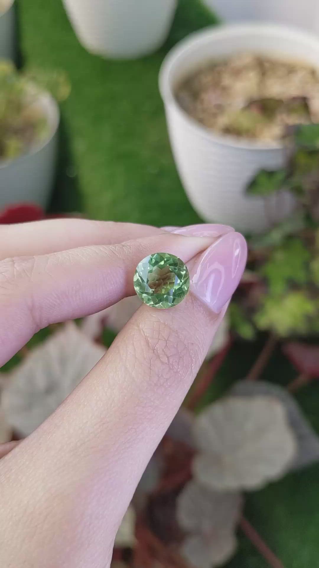 5.07 Ct. Green Prasiolite from Brazil Size Video