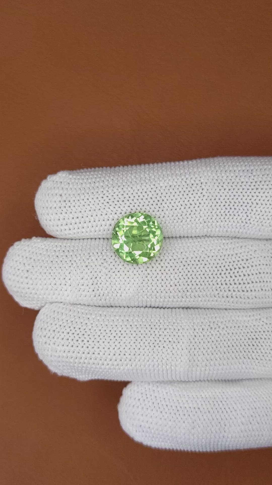5.07 Ct. Green Prasiolite from Brazil Size Video