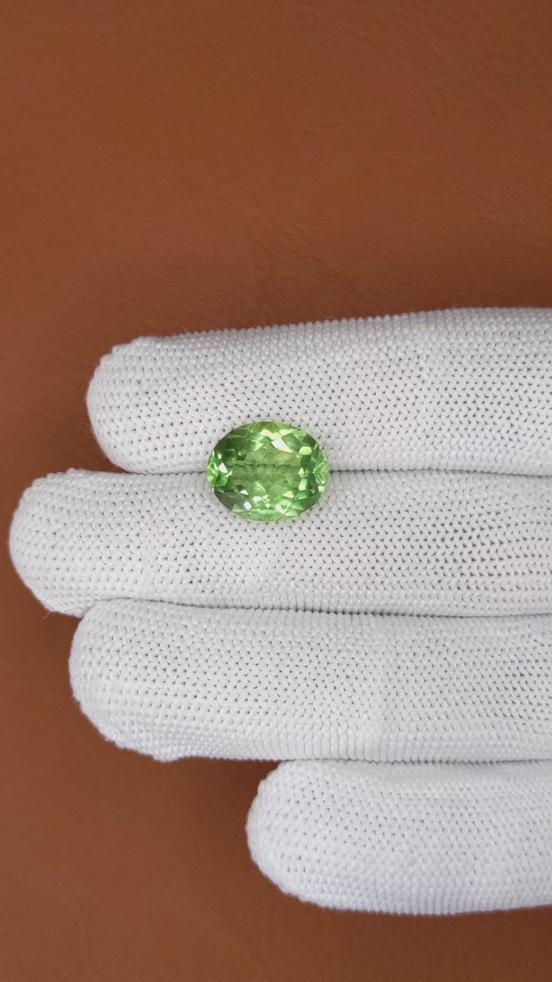 6.00 Ct. Green Prasiolite from Brazil Size Video