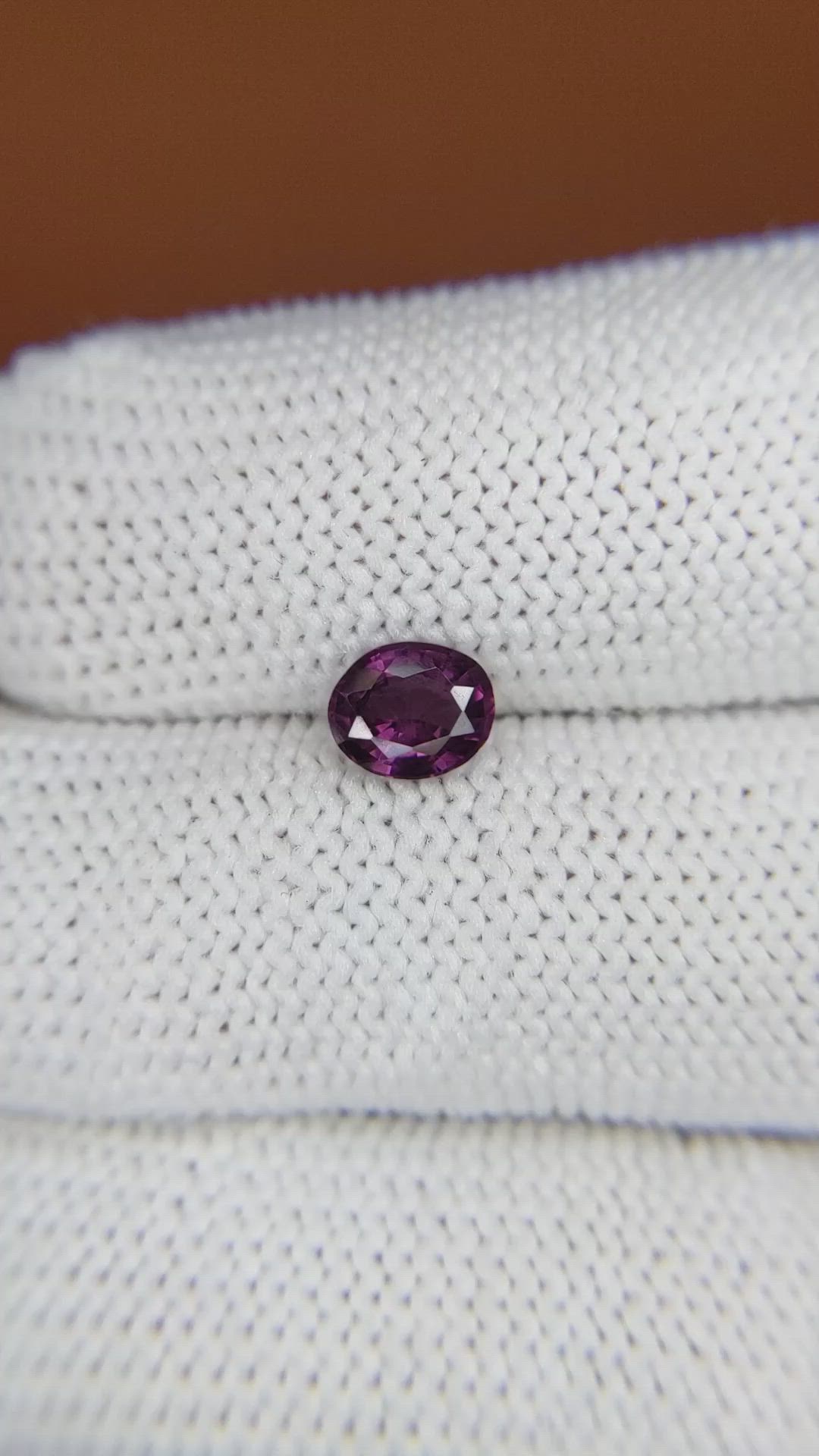 0.71 Ct. Pinkish Purple Spinel from Ceylon (Sri Lanka) Size Video