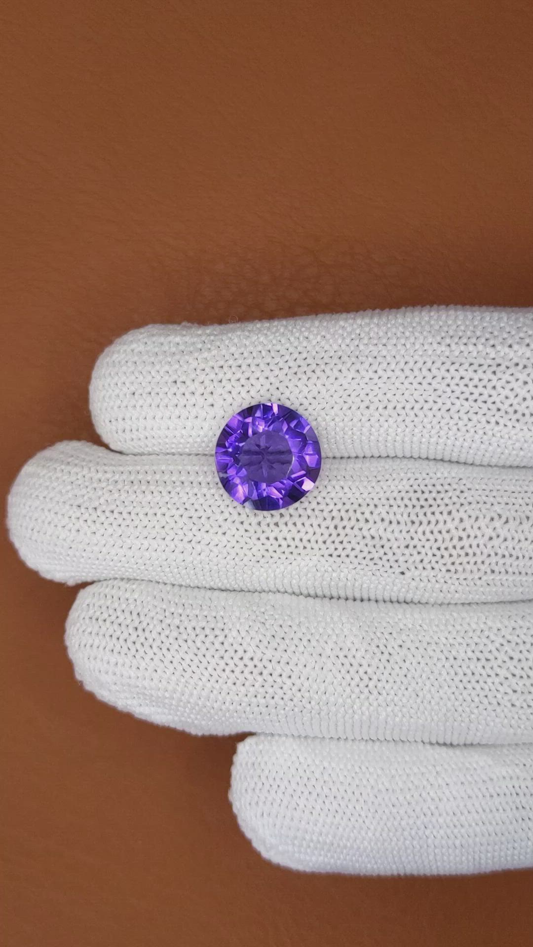 6.05 Ct. Purple Amethyst from Ceylon (Sri Lanka) Size Video