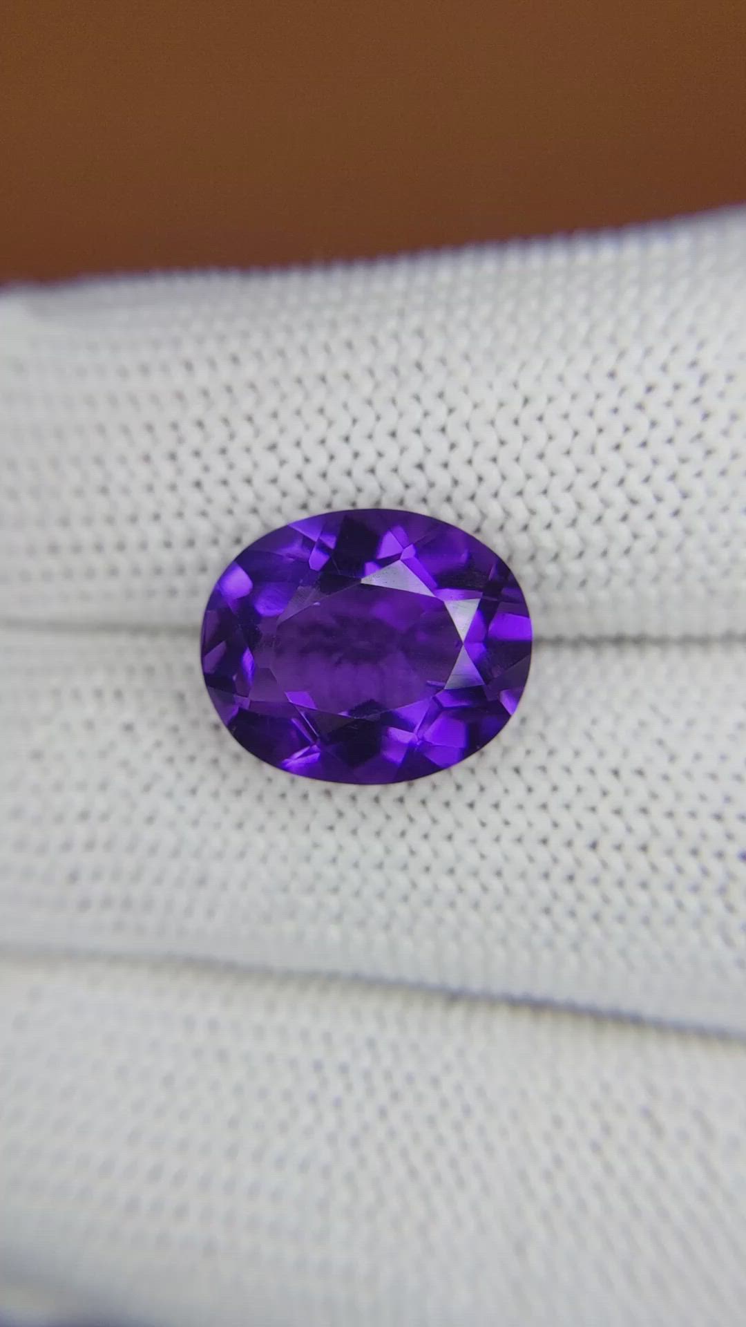 6.41 Ct. Purple Amethyst from Ceylon (Sri Lanka) Size Video