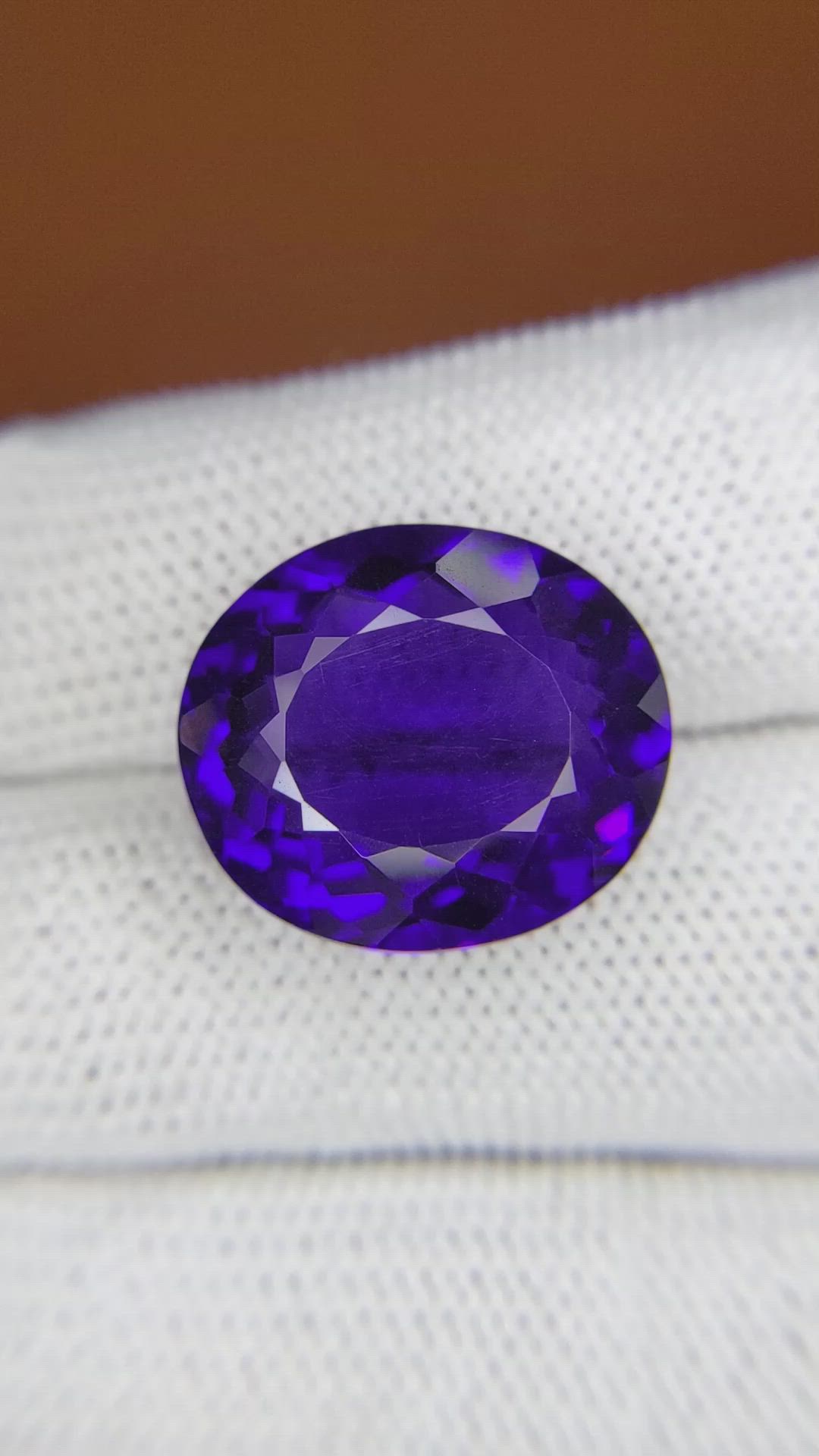15.39 Ct. Purple Amethyst from Ceylon (Sri Lanka) Size Video