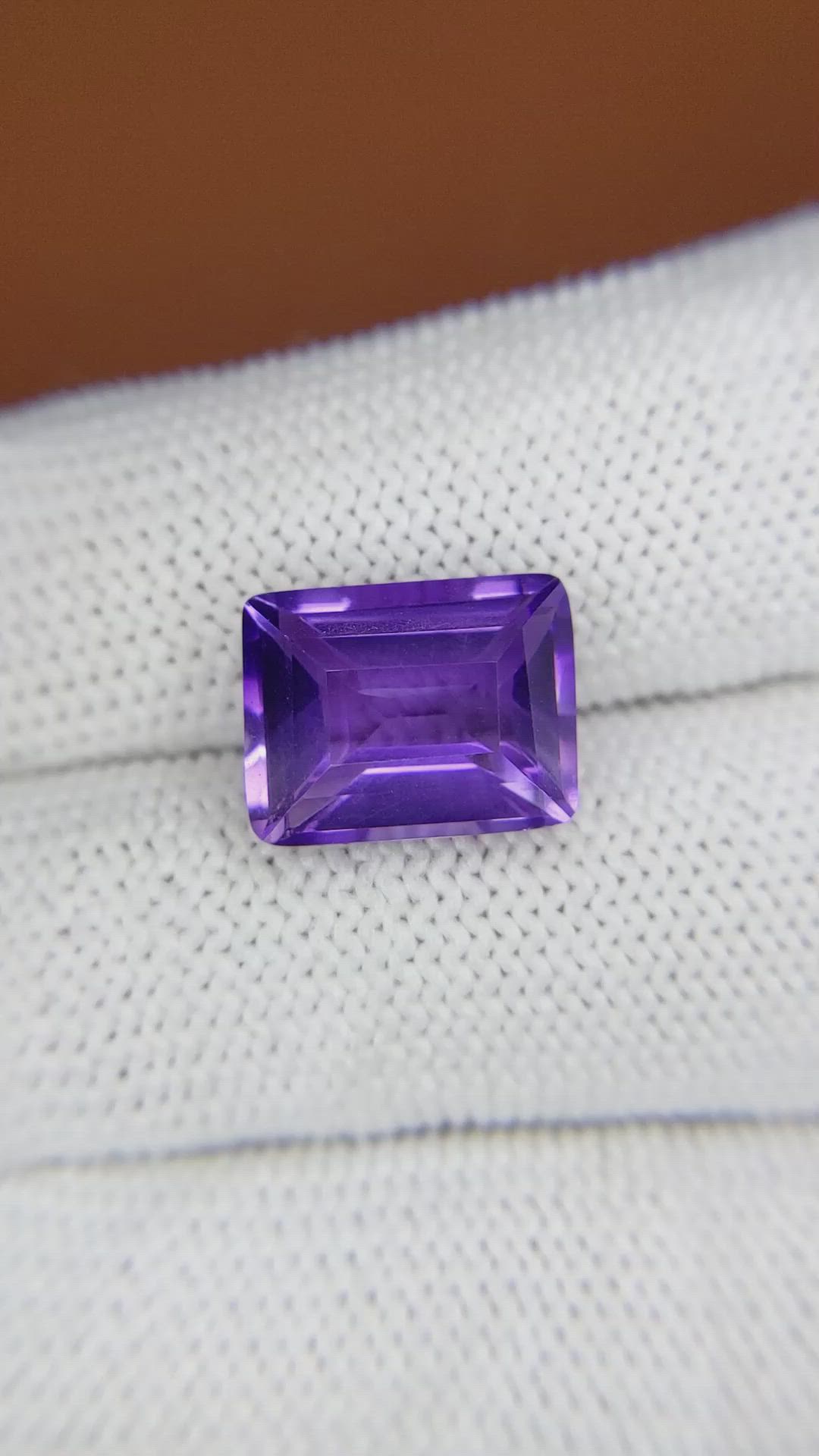 5.65 Ct. Purple Amethyst from Ceylon (Sri Lanka) Size Video