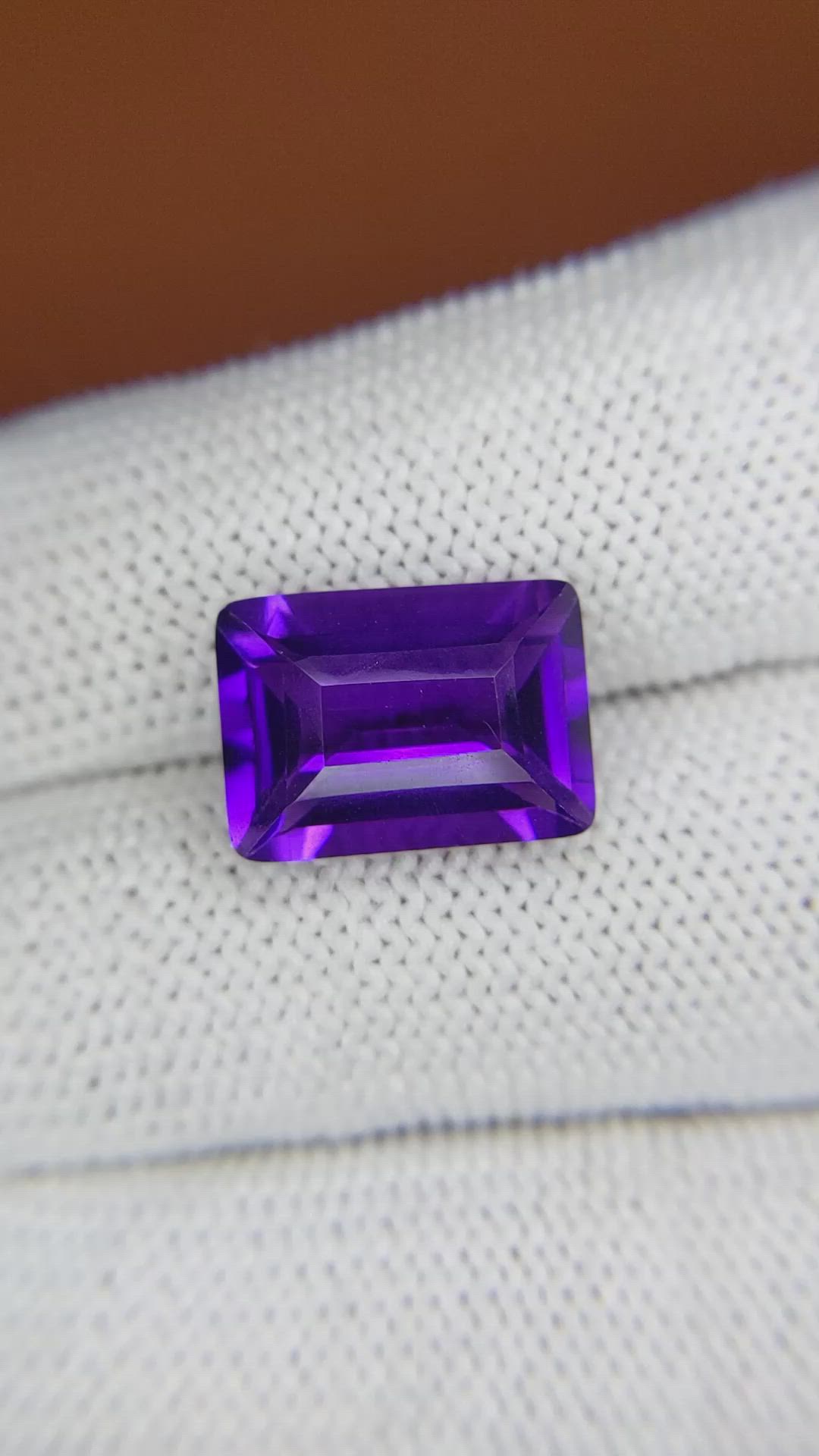 6.54 Ct. Purple Amethyst from Ceylon (Sri Lanka) Size Video