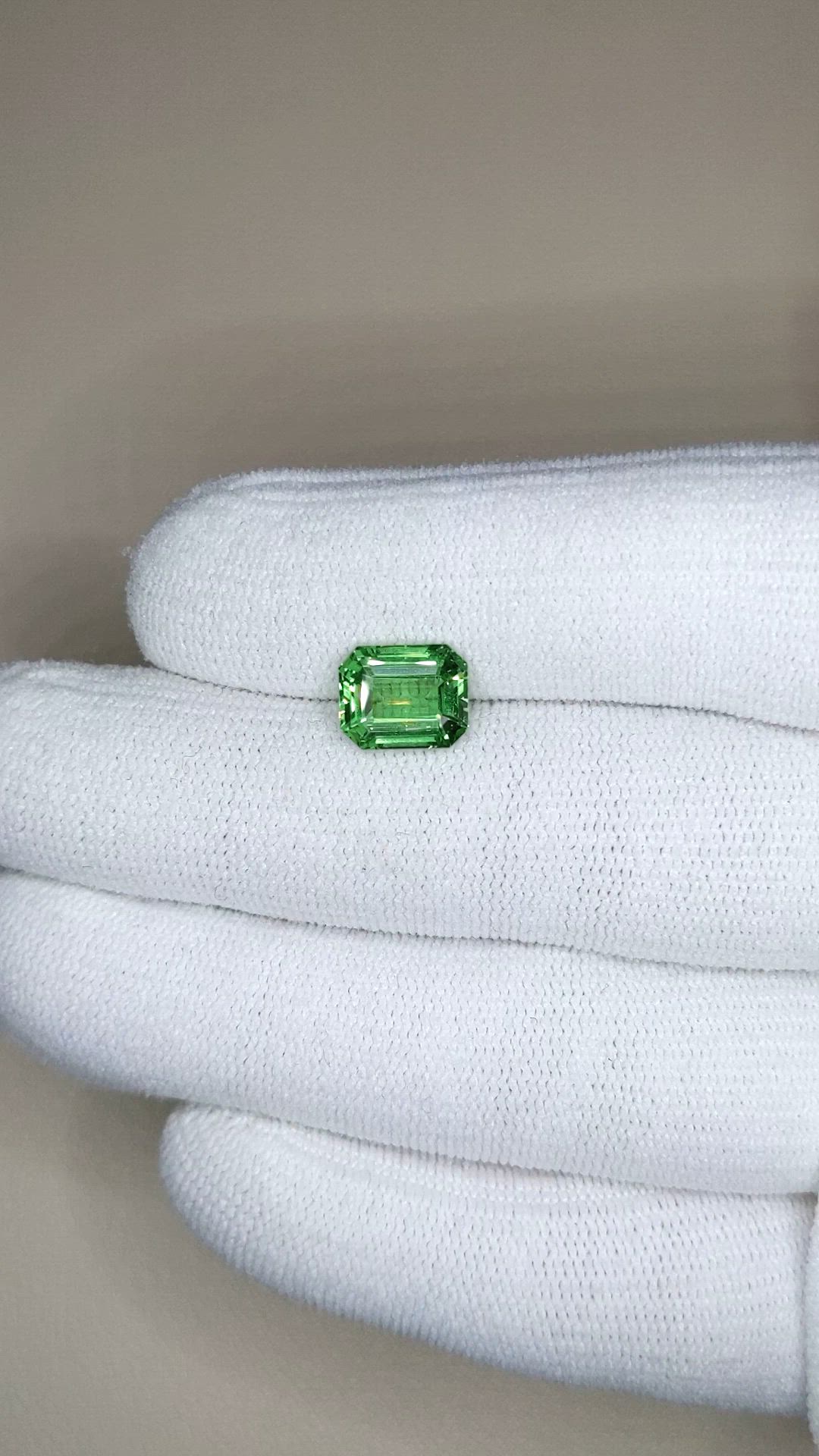 3.03 Ct. Tsavorite Garnet from Tanzania Size Video