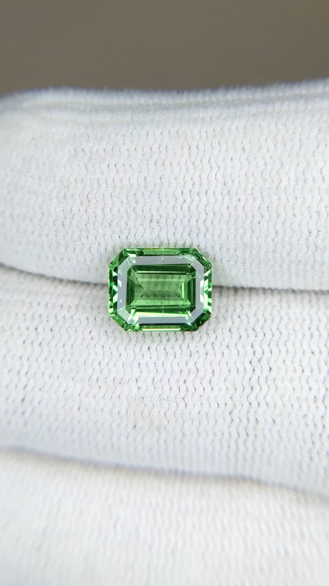 3.03 Ct. Tsavorite Garnet from Tanzania Size Video