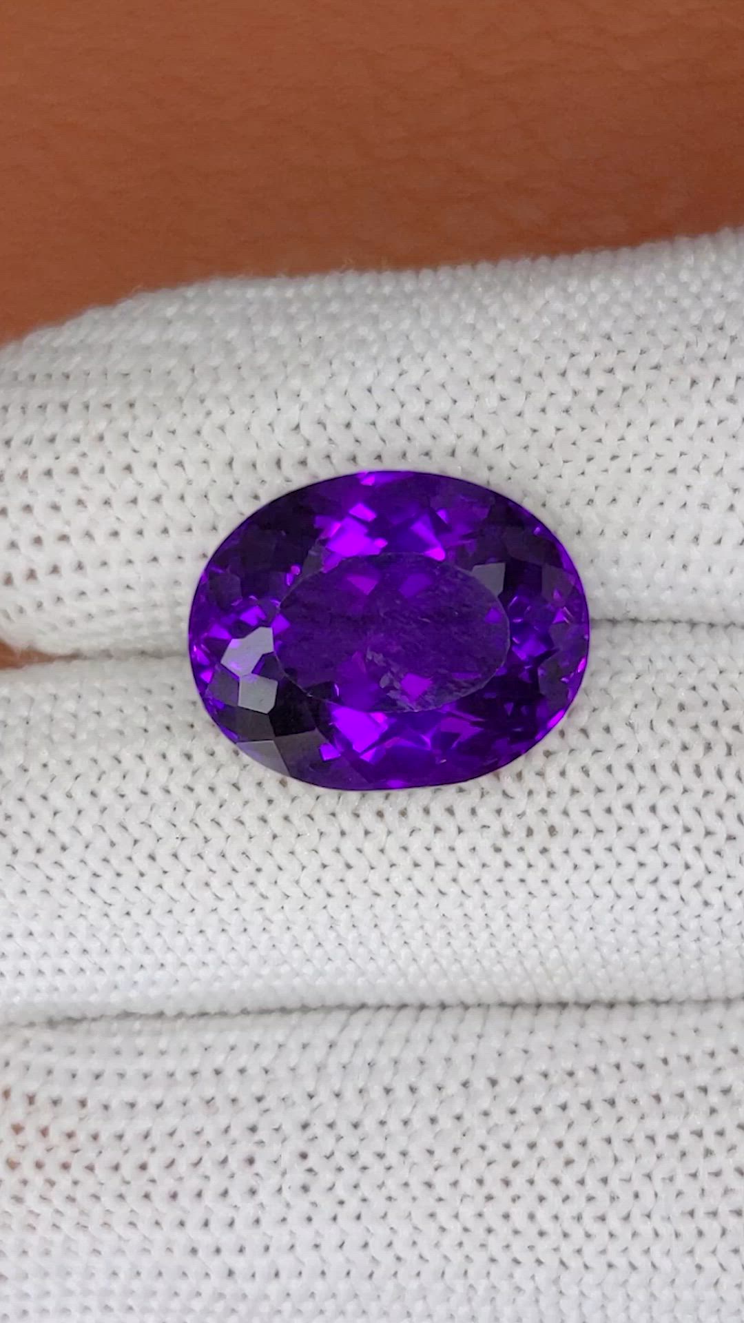 13.21 Ct. Purple Amethyst from Brazil Size Video