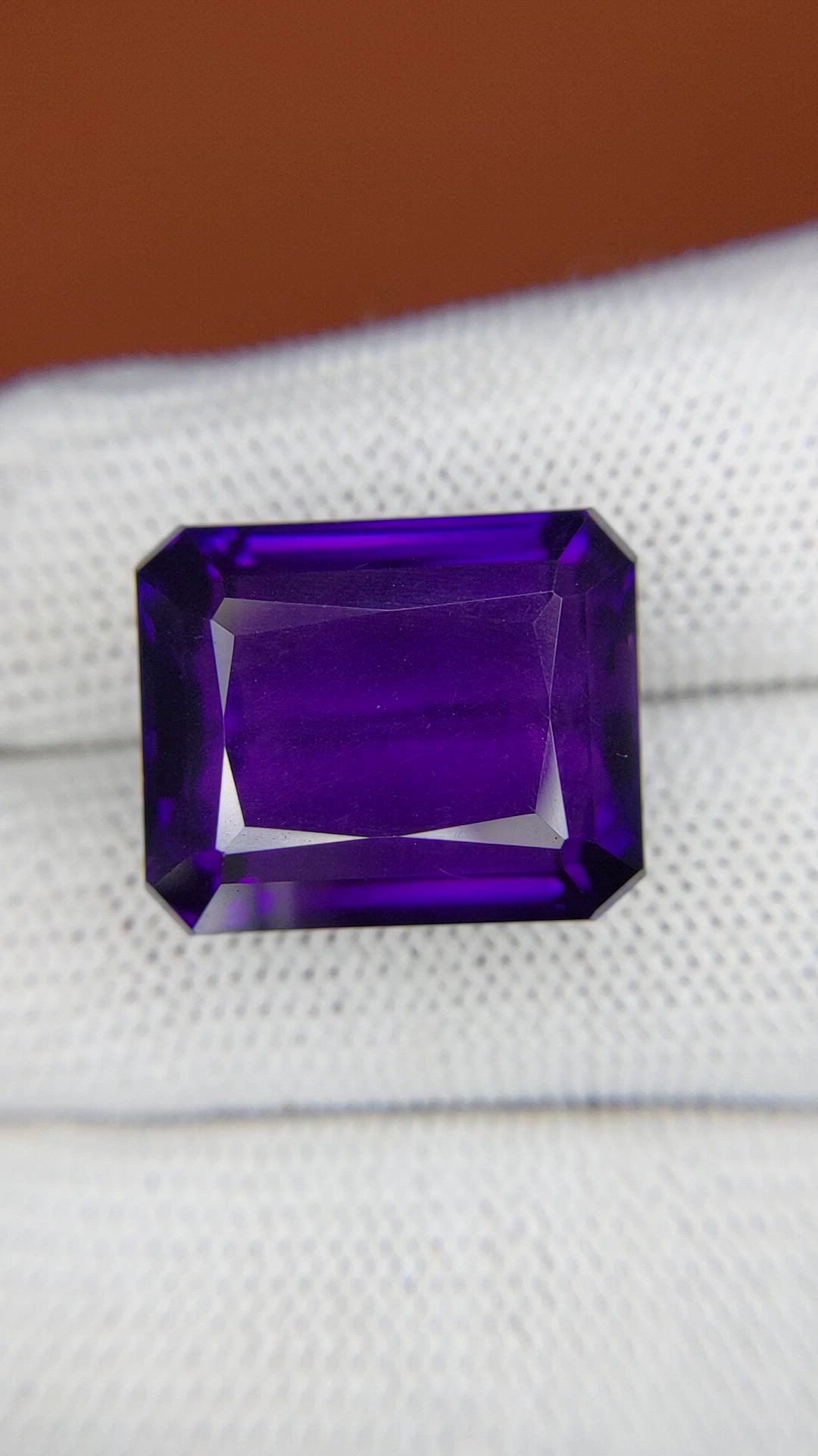 24.75 Ct. Purple Amethyst from Brazil Size Video