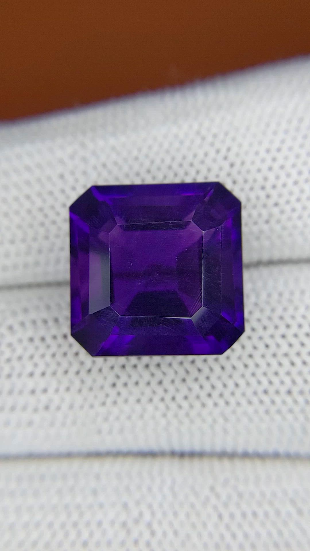 12.38 Ct. Purple Amethyst from Brazil Size Video