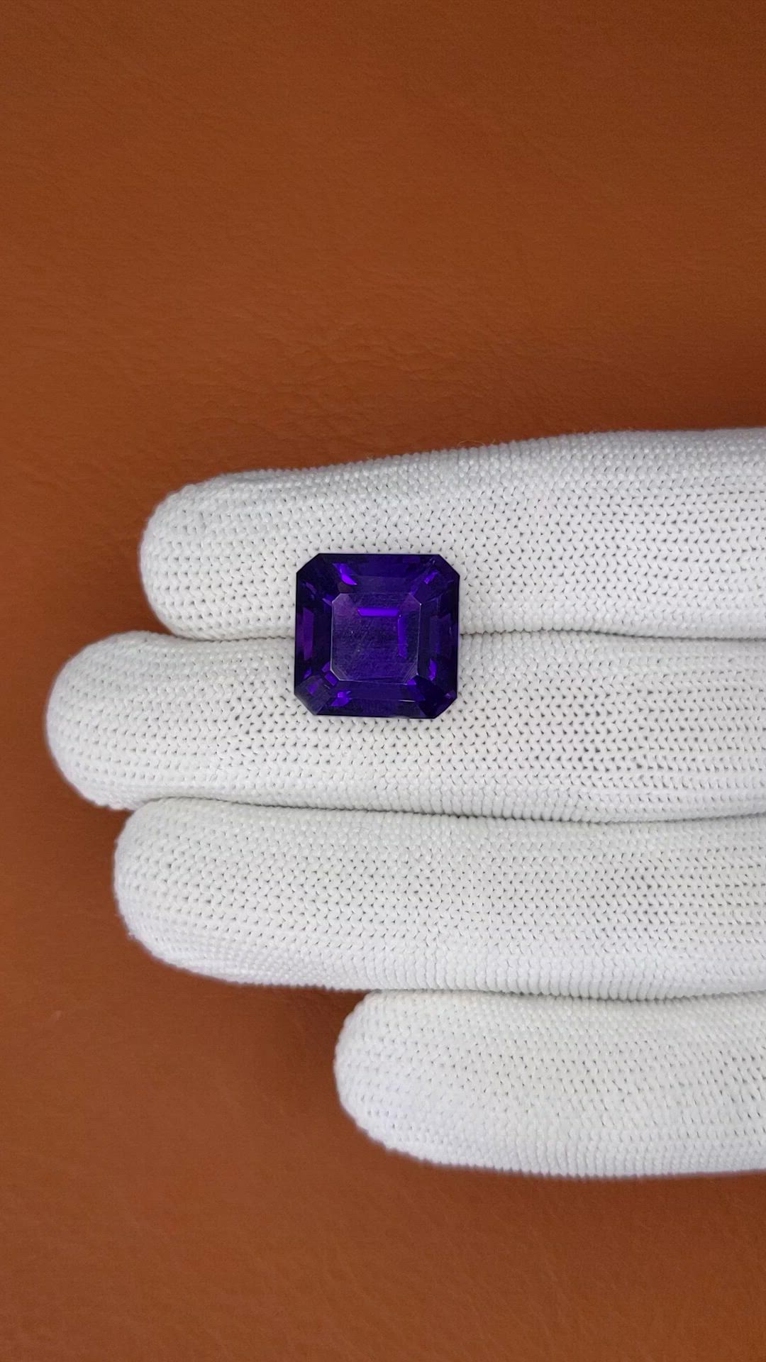 12.38 Ct. Purple Amethyst from Brazil Size Video