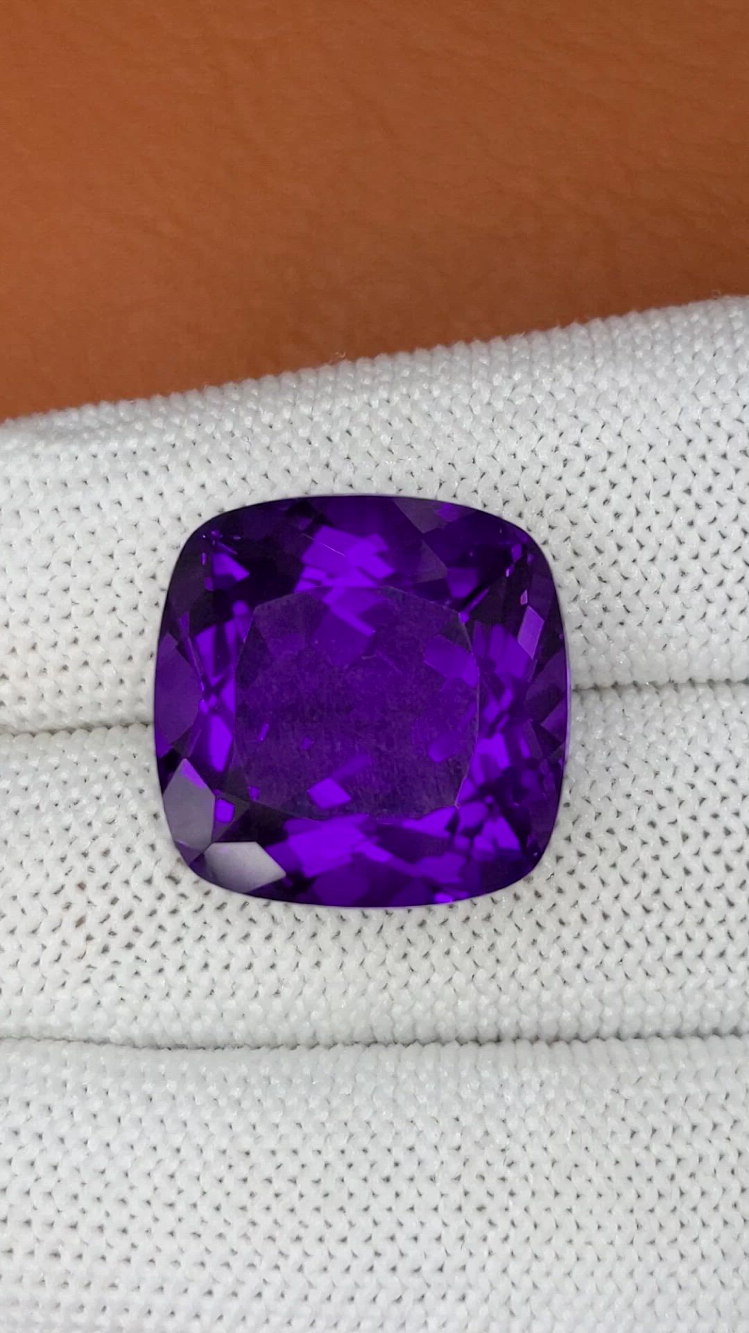 24.02 Ct. Purple Amethyst from Brazil Size Video