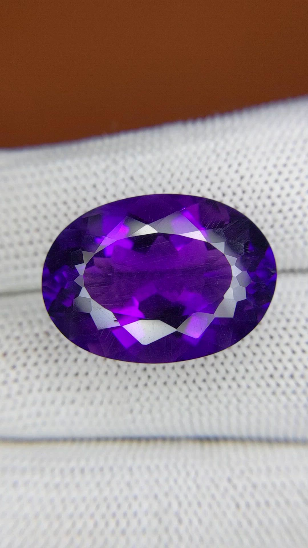 20.21 Ct. Purple Amethyst from Brazil Size Video