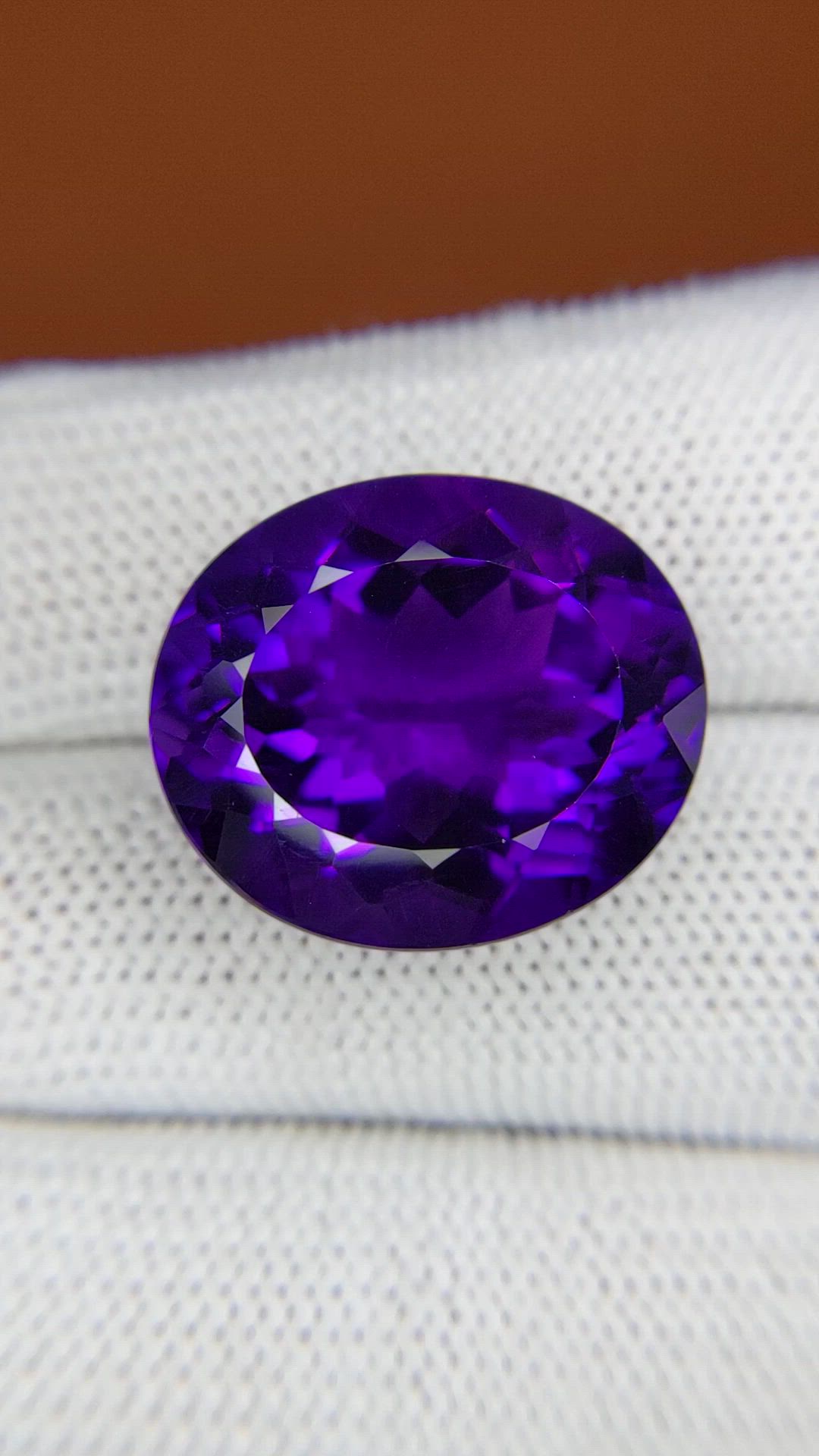 21.11 Ct. Purple Amethyst from Brazil Size Video